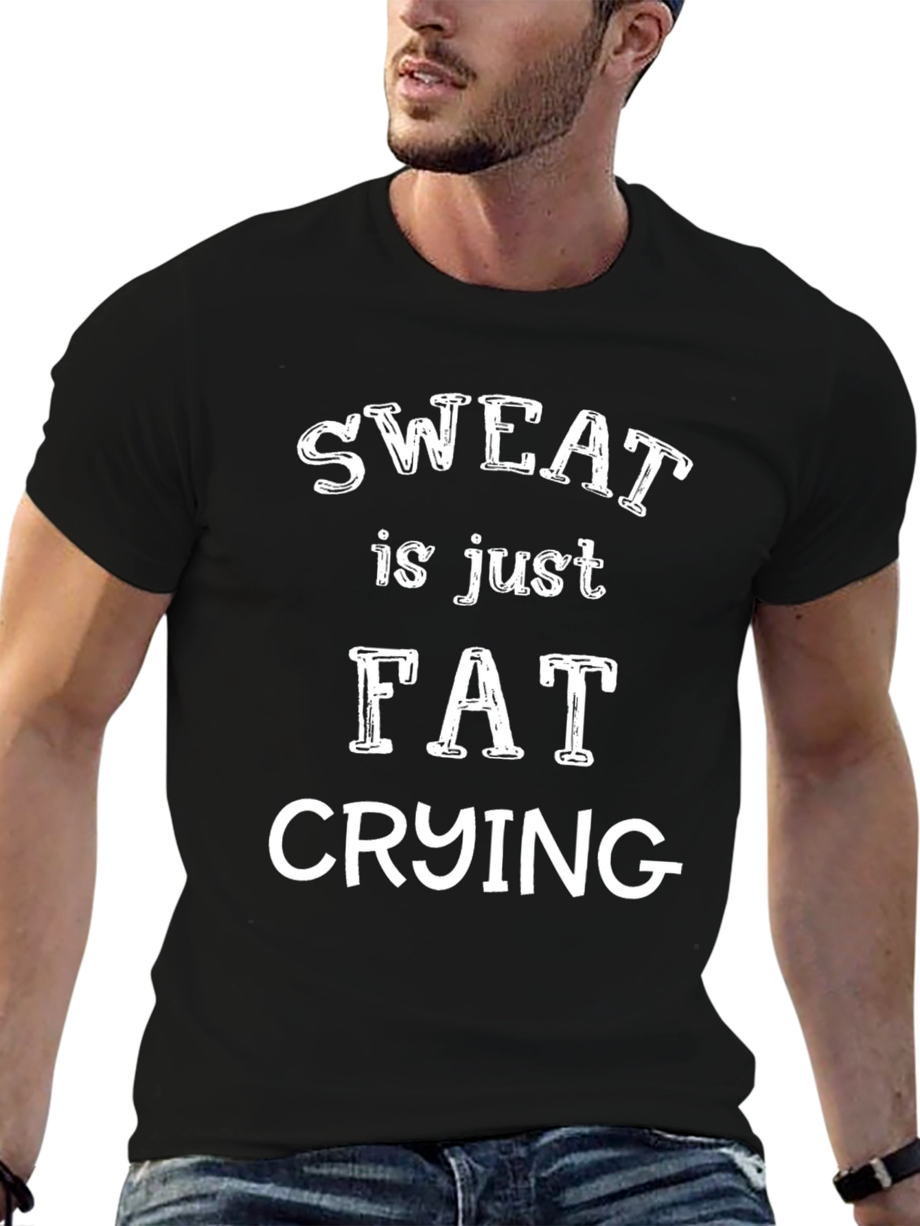 Sweat is Just Fat Crying Graphic Tee