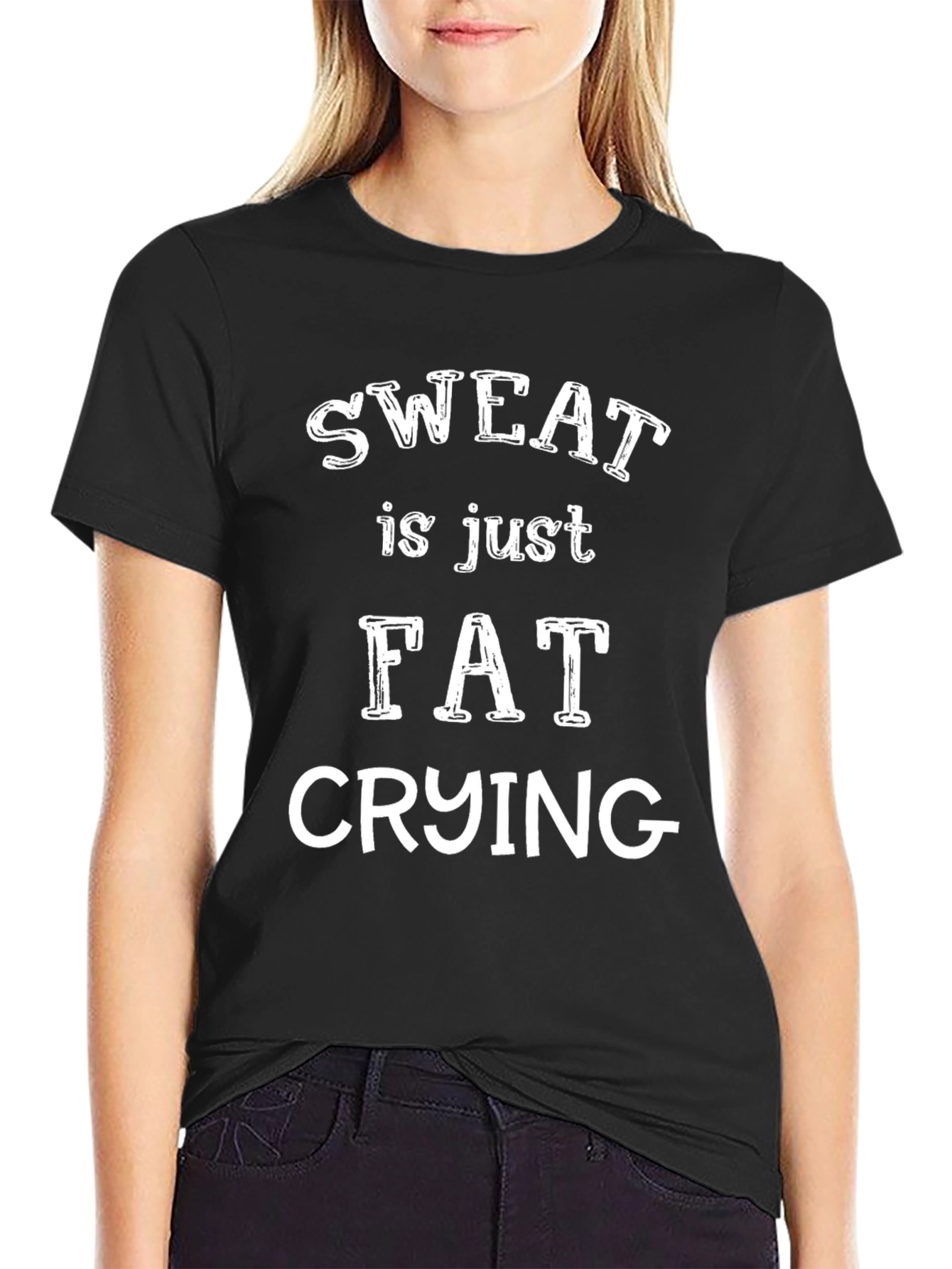 Sweat is Just Fat Crying Graphic Tee