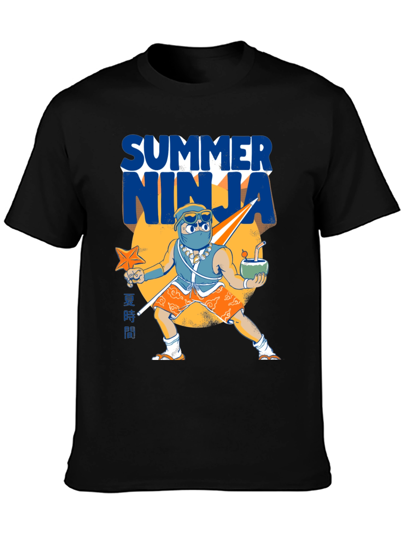 Summer Ninja Graphic T-Shirt - Unique Design!
