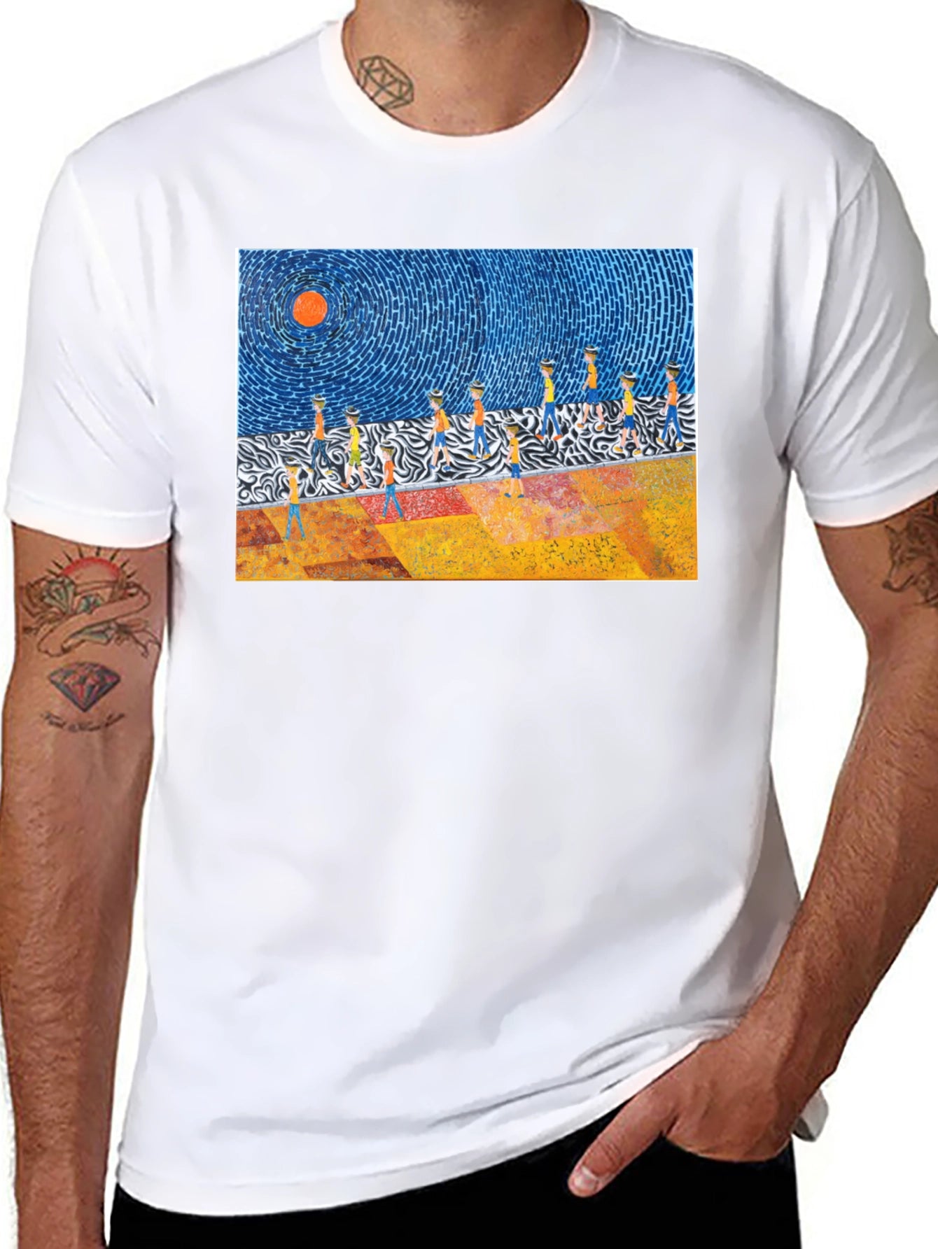 Abstract Art Graphic Tee - Modern Design