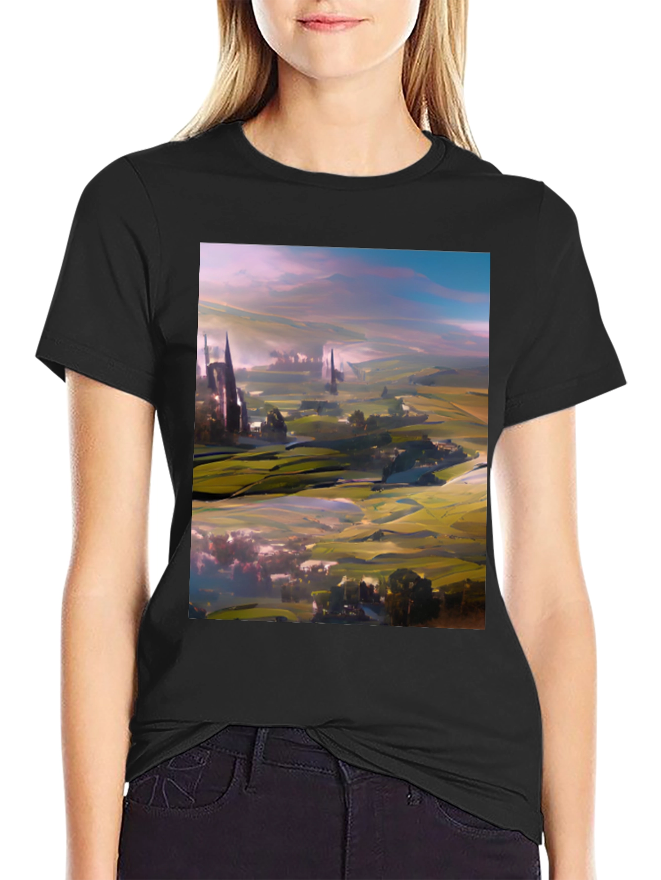 Abstract Landscape Art T-Shirt