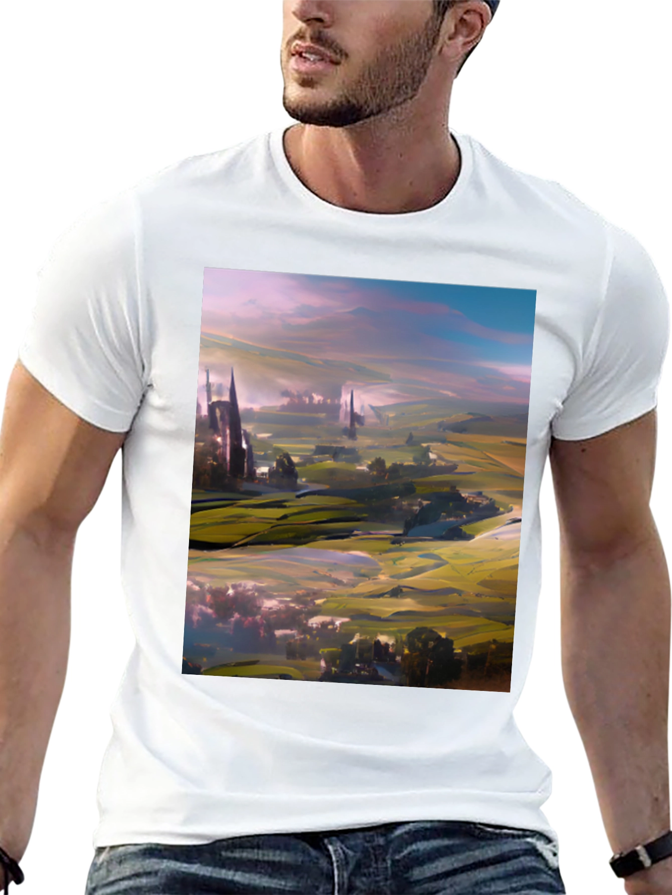 Abstract Landscape Art T-Shirt