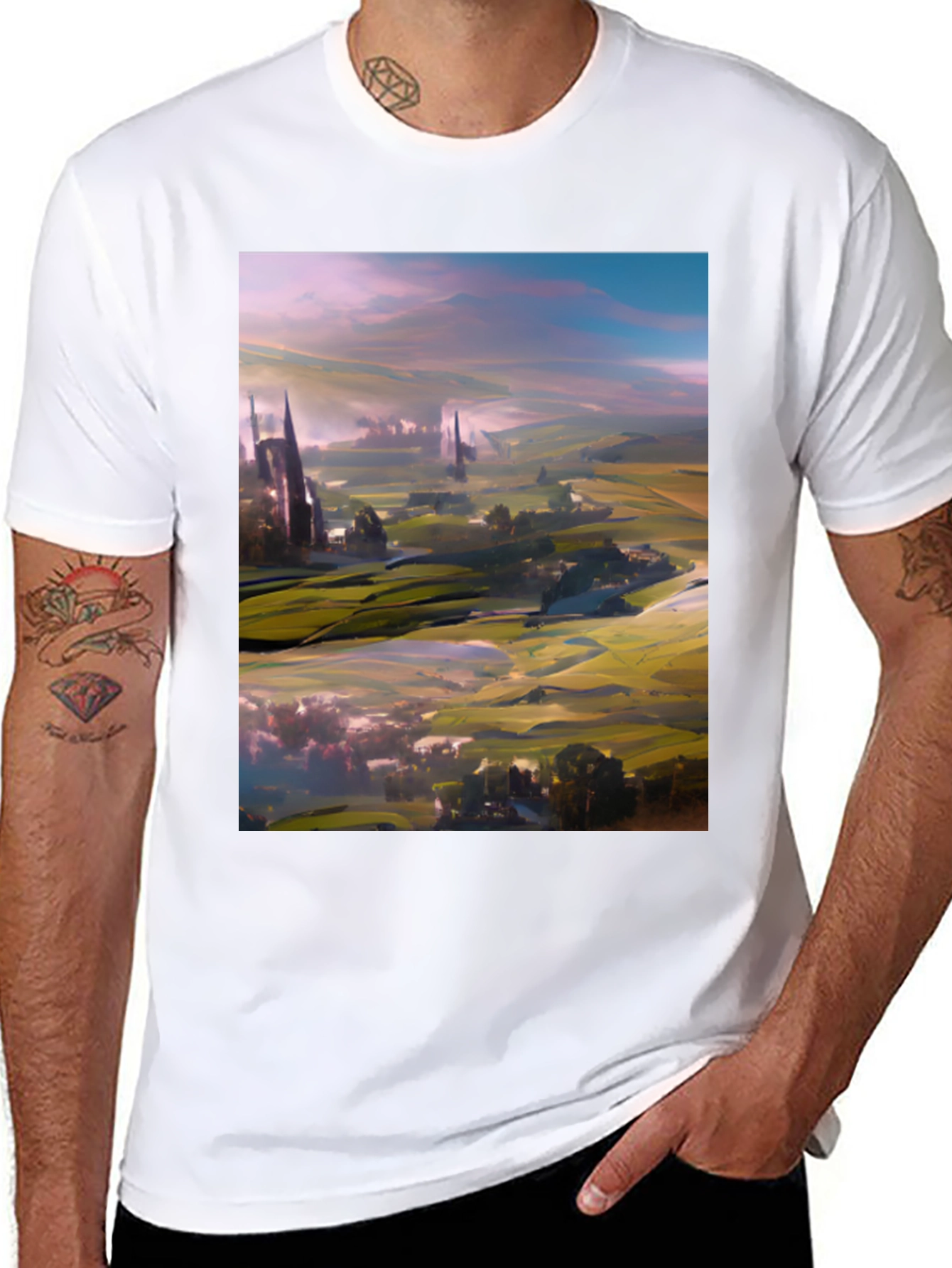 Abstract Landscape Art T-Shirt