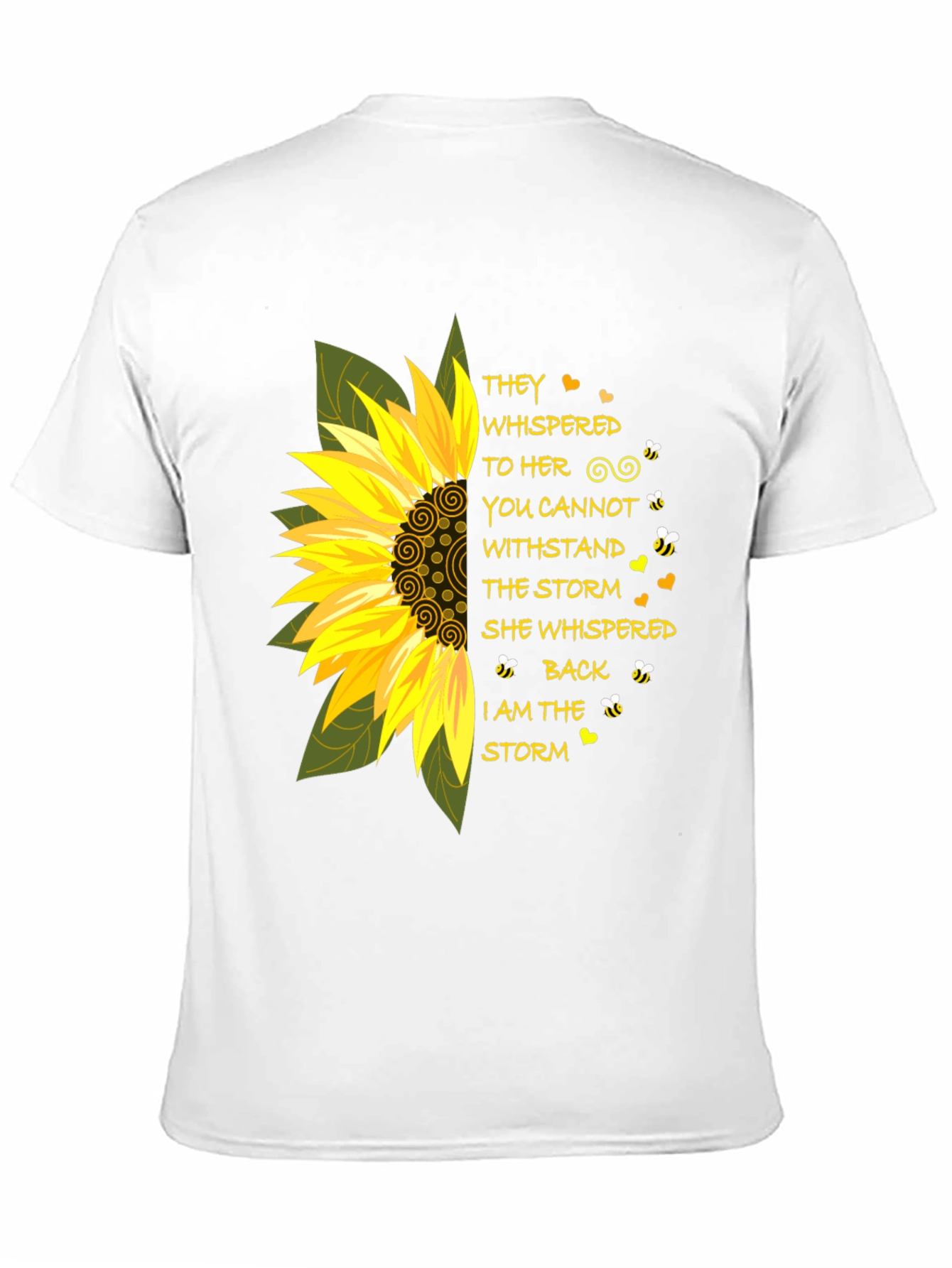 Sunflower Storm T-Shirt - Inspirational Tee