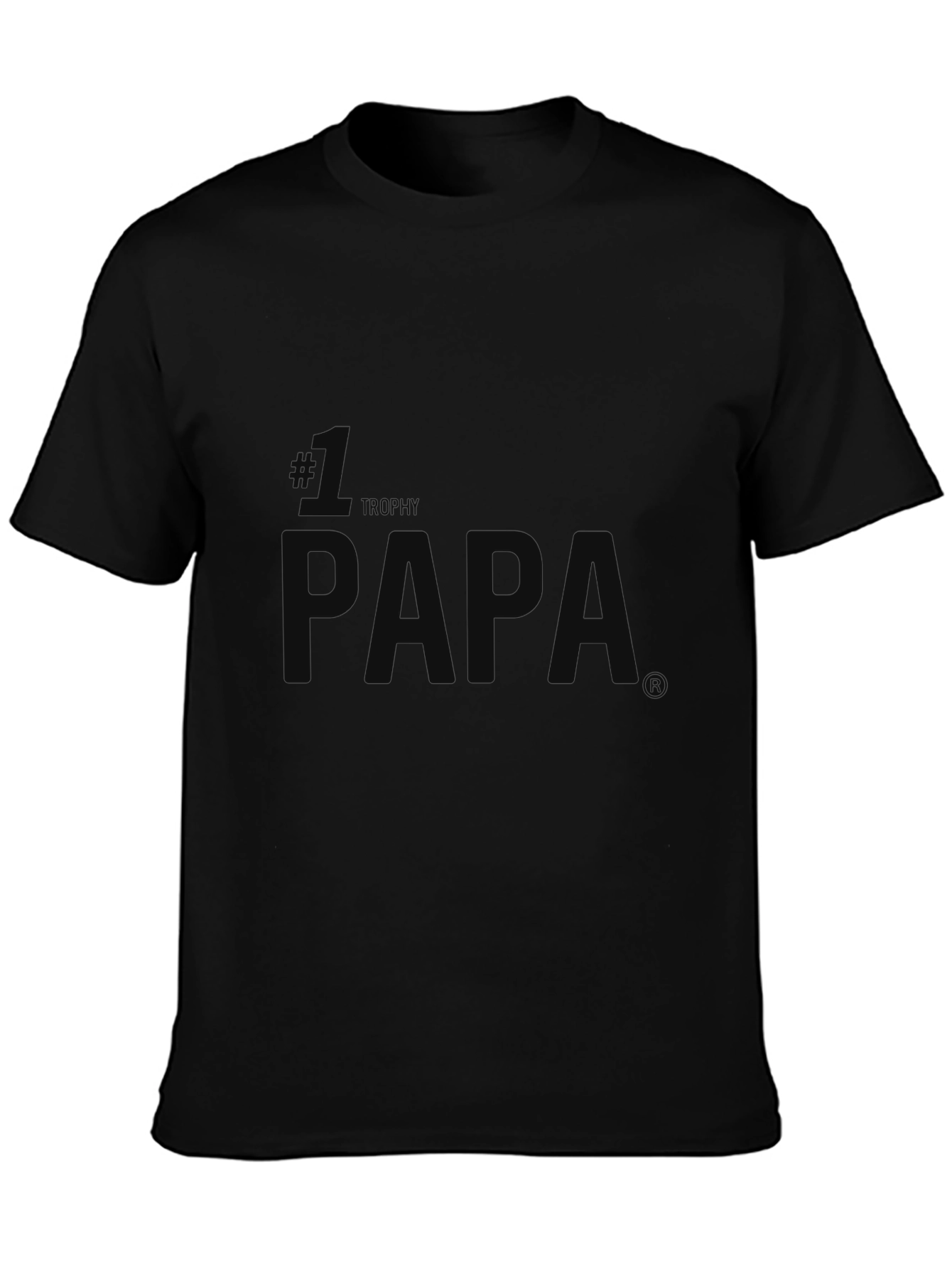 #1 Trophy Papa T-Shirt - Classic Fit Mens Tee