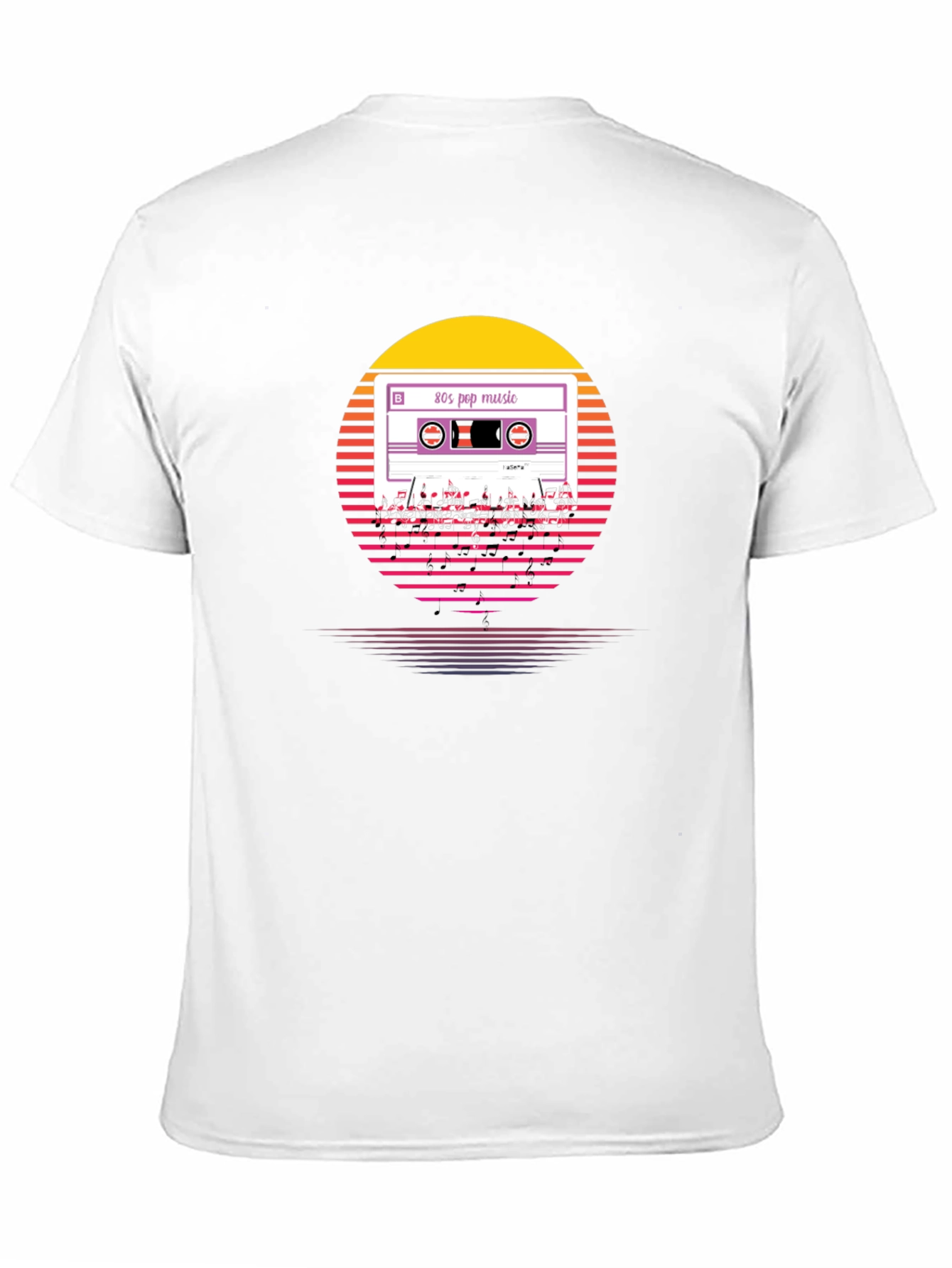 80s Pop Music Cassette T-Shirt Retro Style