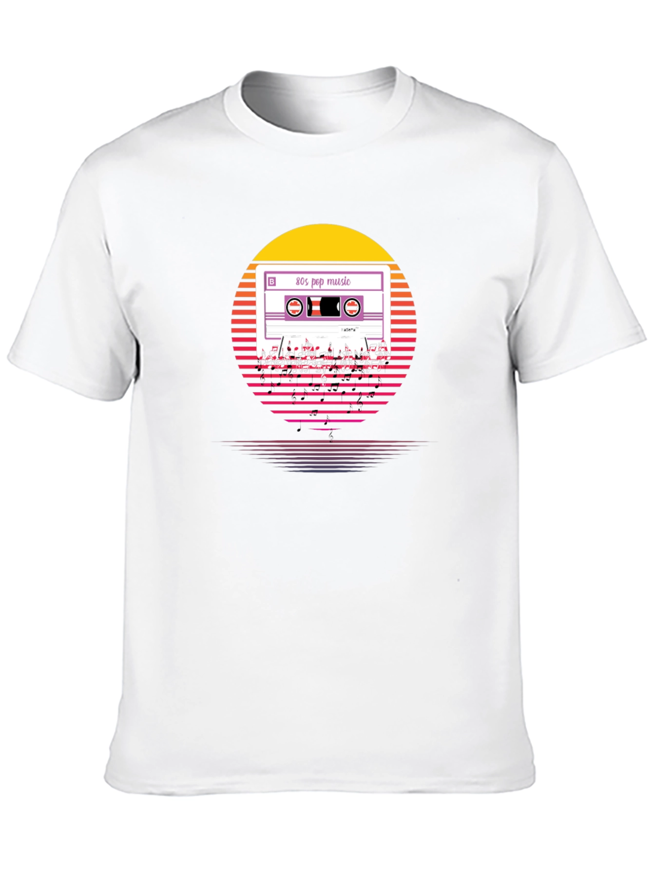 80s Pop Music Cassette T-Shirt Retro Style