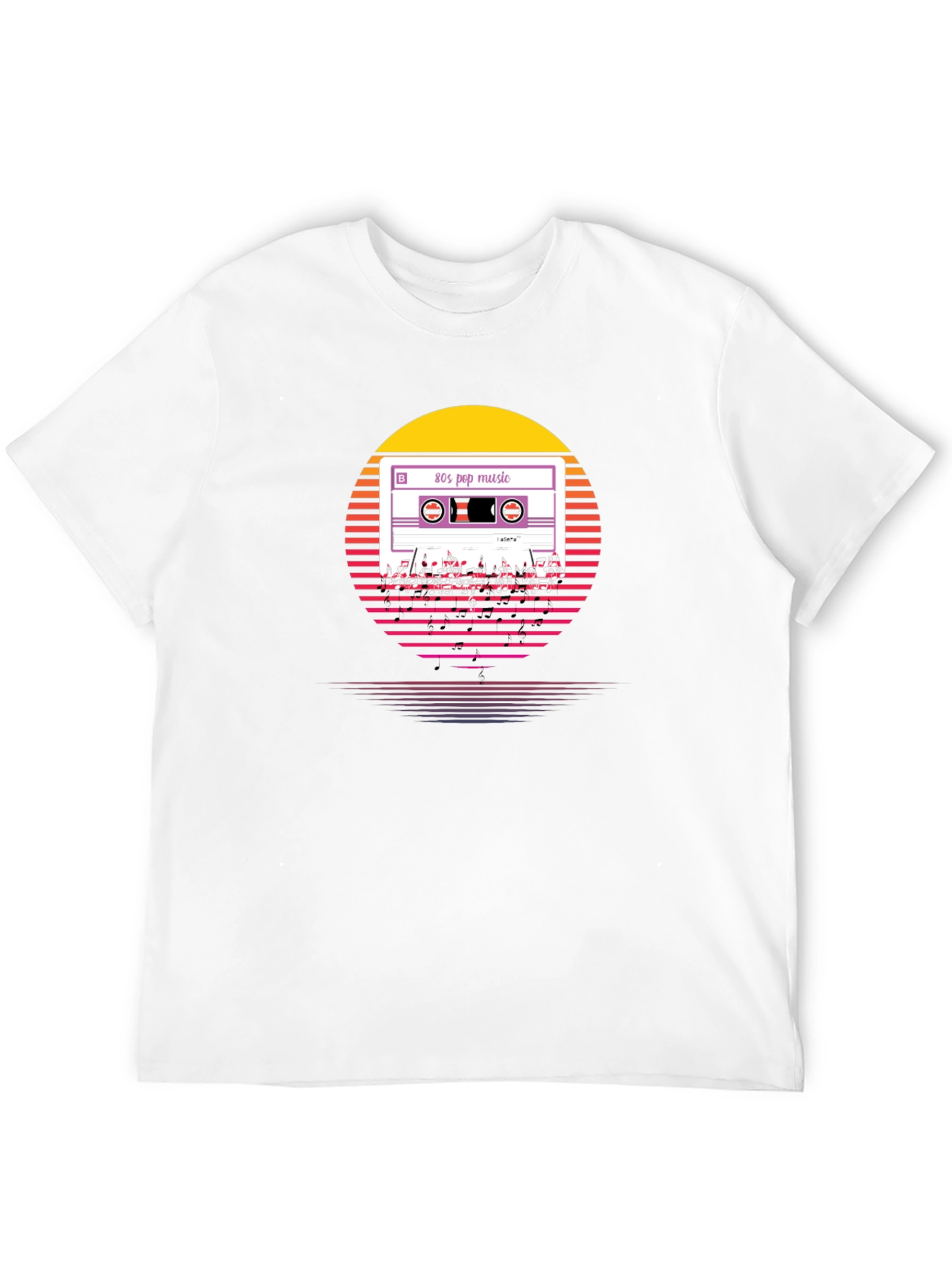 80s Pop Music Cassette T-Shirt Retro Style