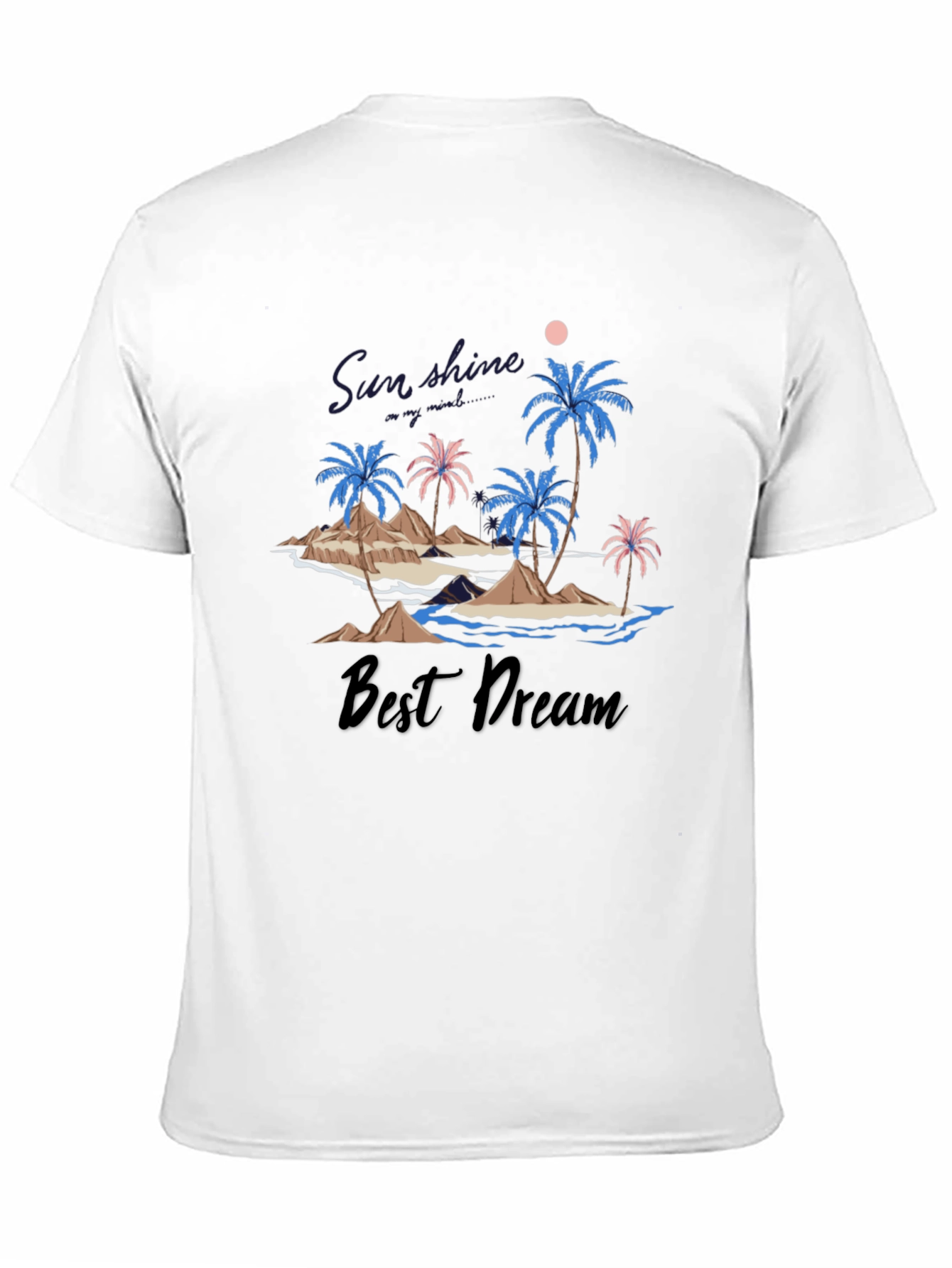 Sunshine Best Dream Black Graphic T-Shirt