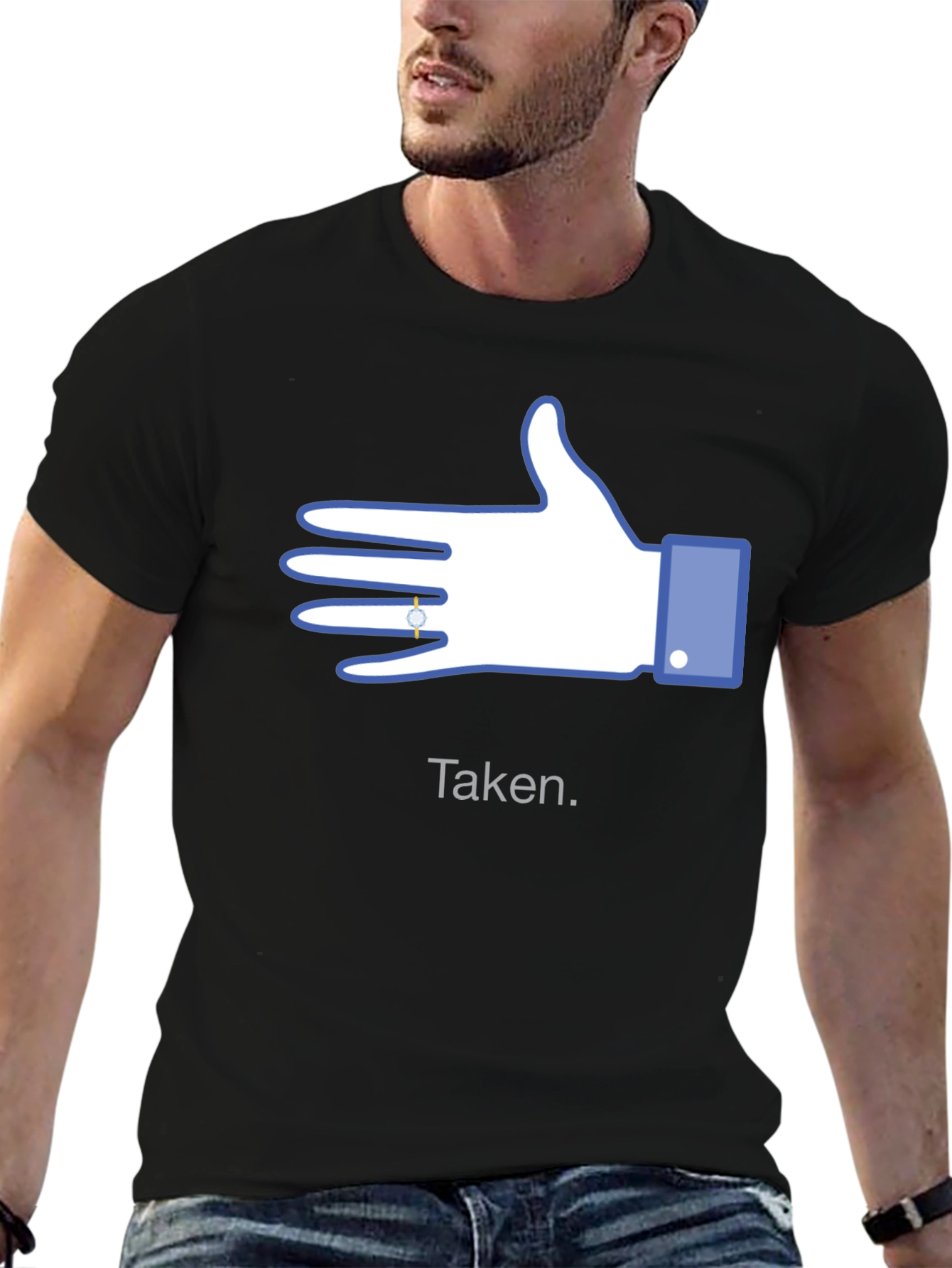 Taken Facebook Hand Engagement Ring T-Shirt