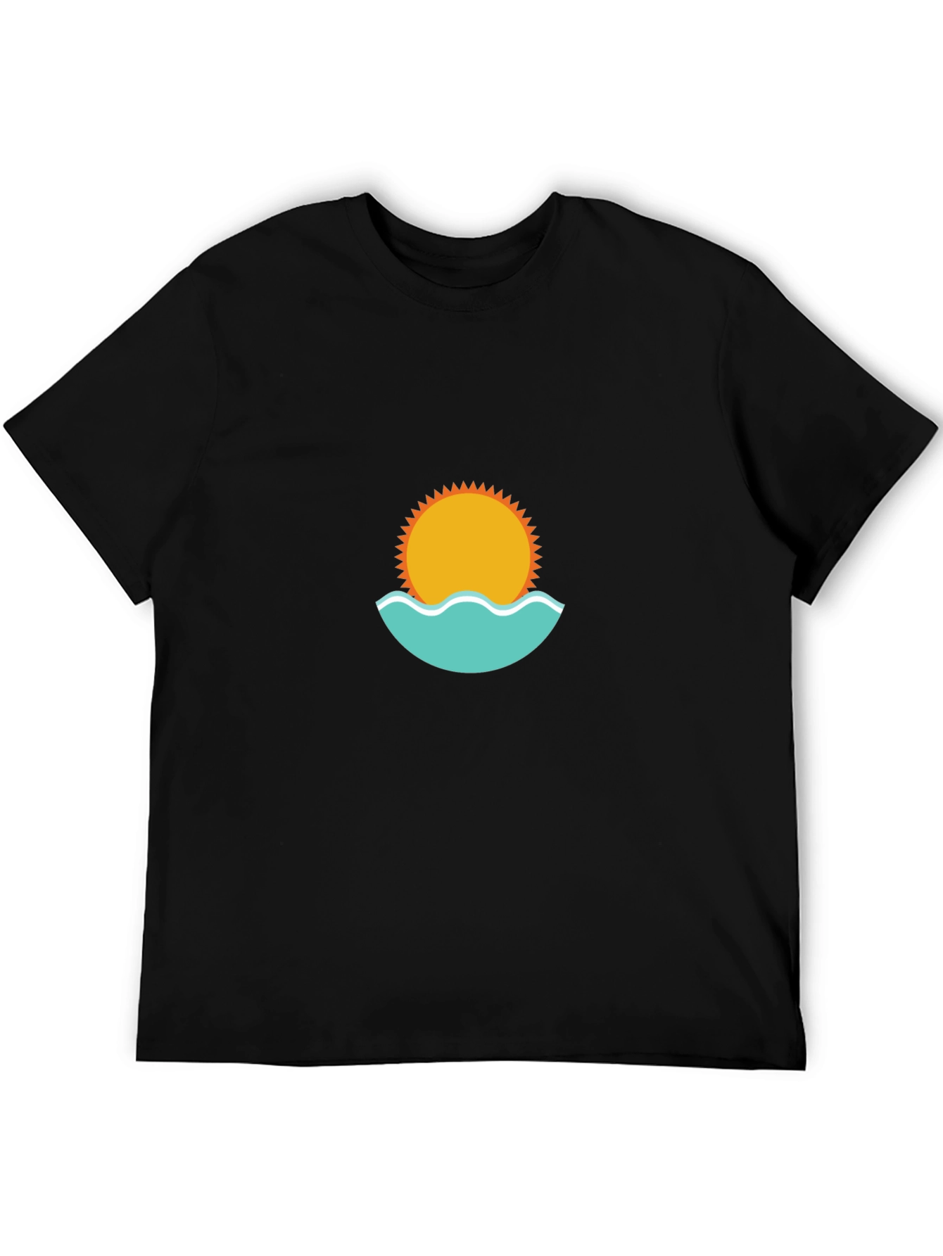 Summer Vibes T-Shirt - Sun and Waves Graphic Tee
