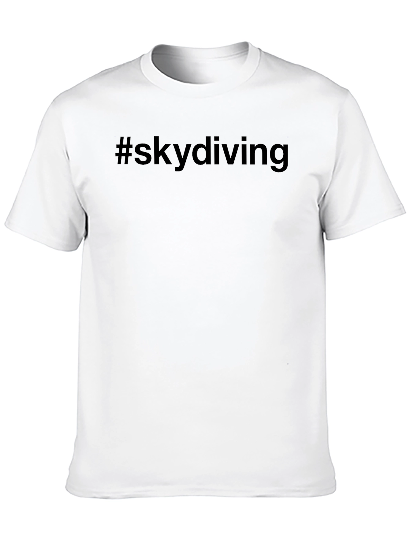 #skydiving Graphic Tee - Black Cotton Casual T-Shirt