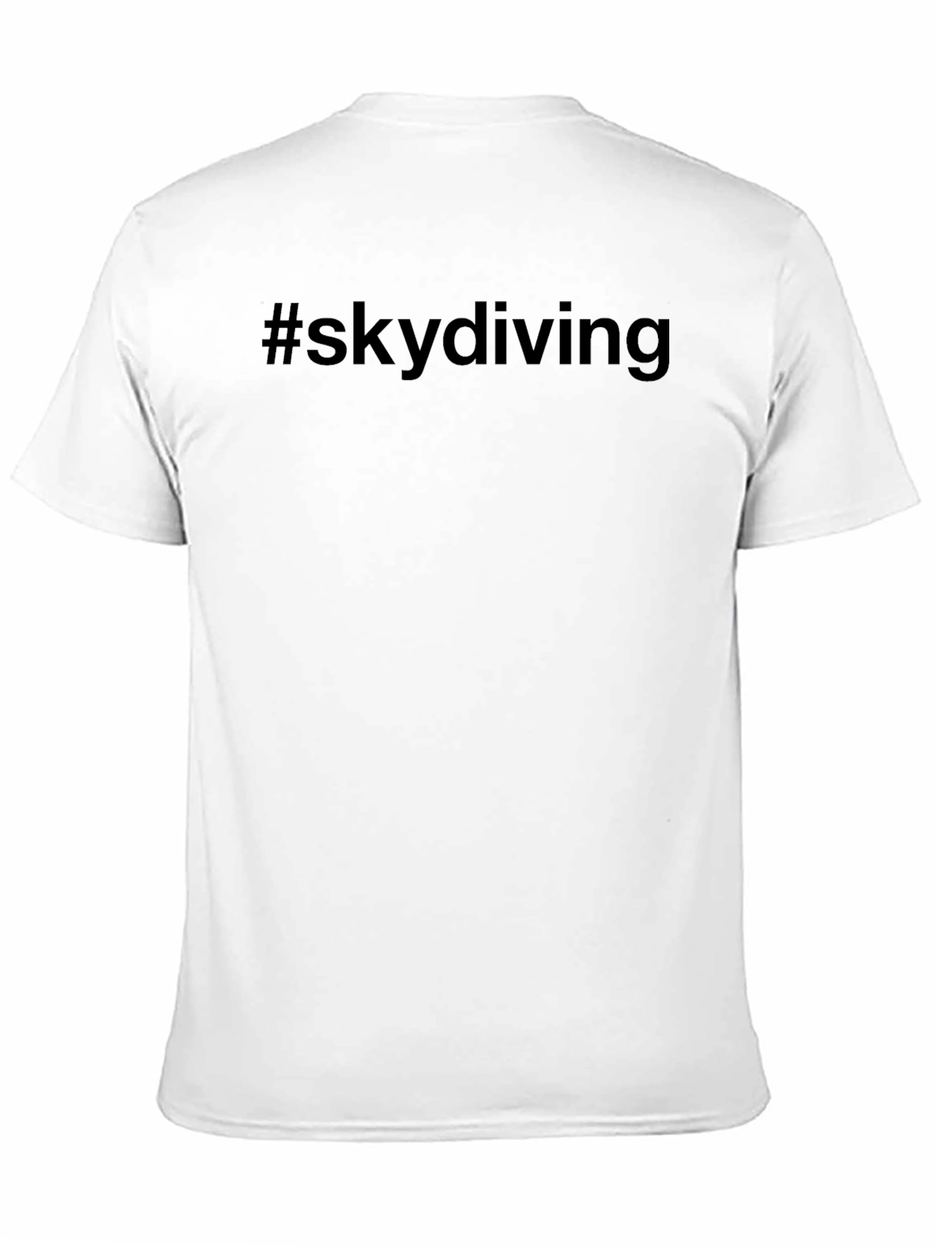 #skydiving Graphic Tee - Black Cotton Casual T-Shirt
