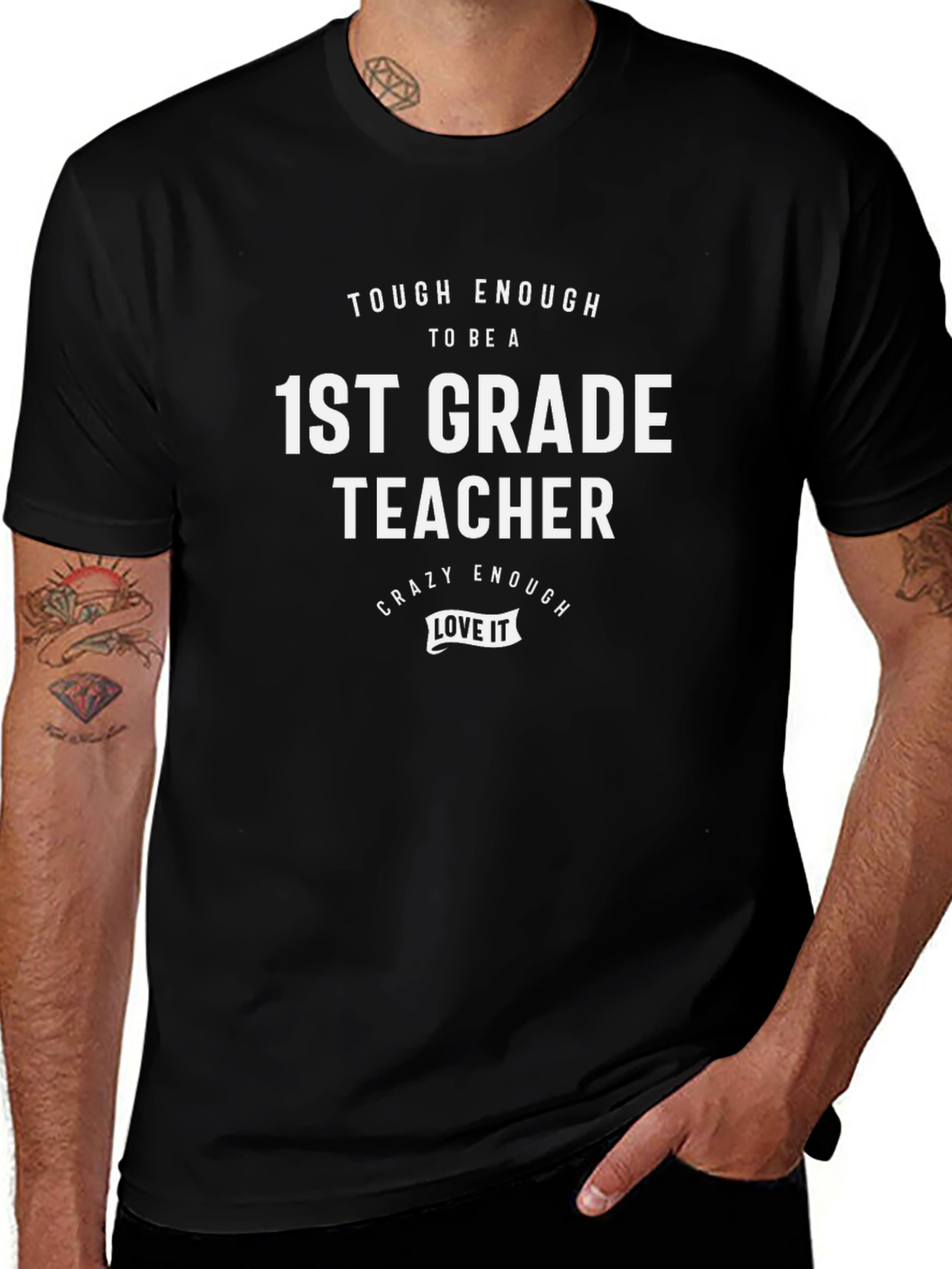 1st Grade Teacher T-Shirt: Tough & Crazy Enough