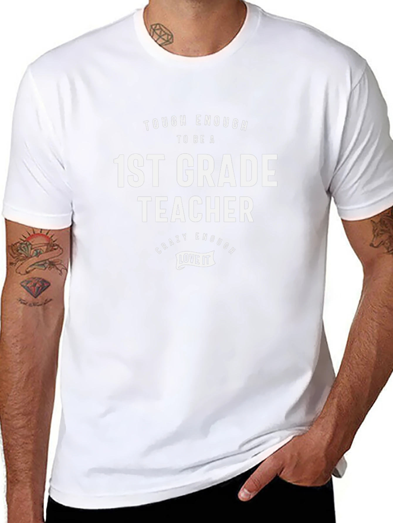 1st Grade Teacher T-Shirt: Tough & Crazy Enough