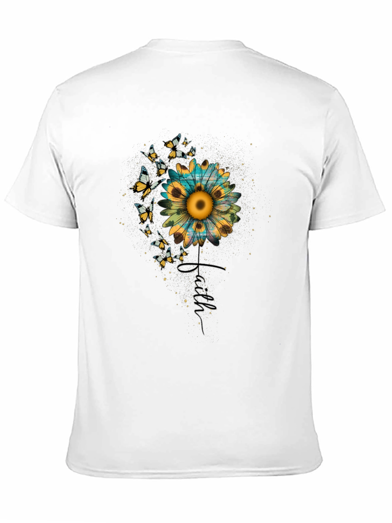 Sunflower Faith Butterfly Graphic Tee