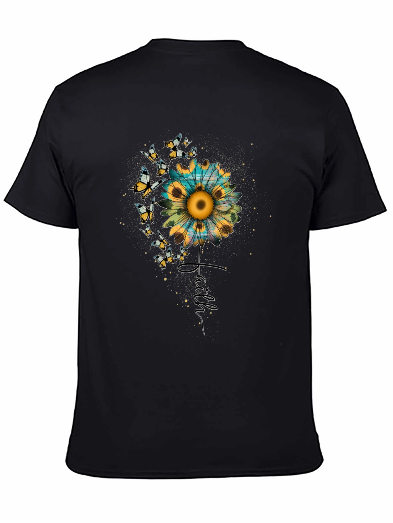 Sunflower Faith Butterfly Graphic Tee