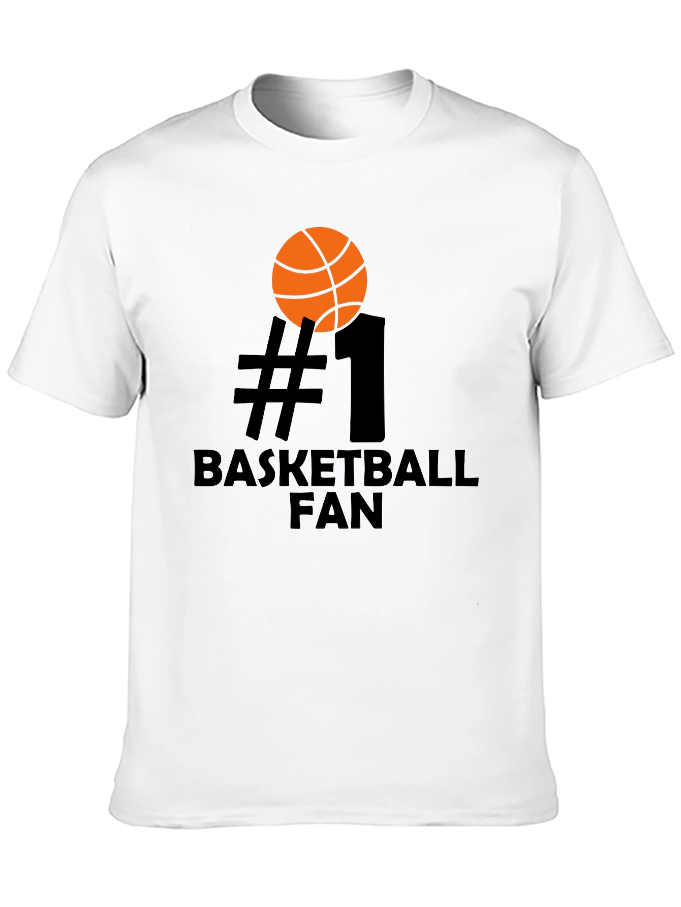 #1 Basketball Fan T-Shirt - Black Graphic Tee