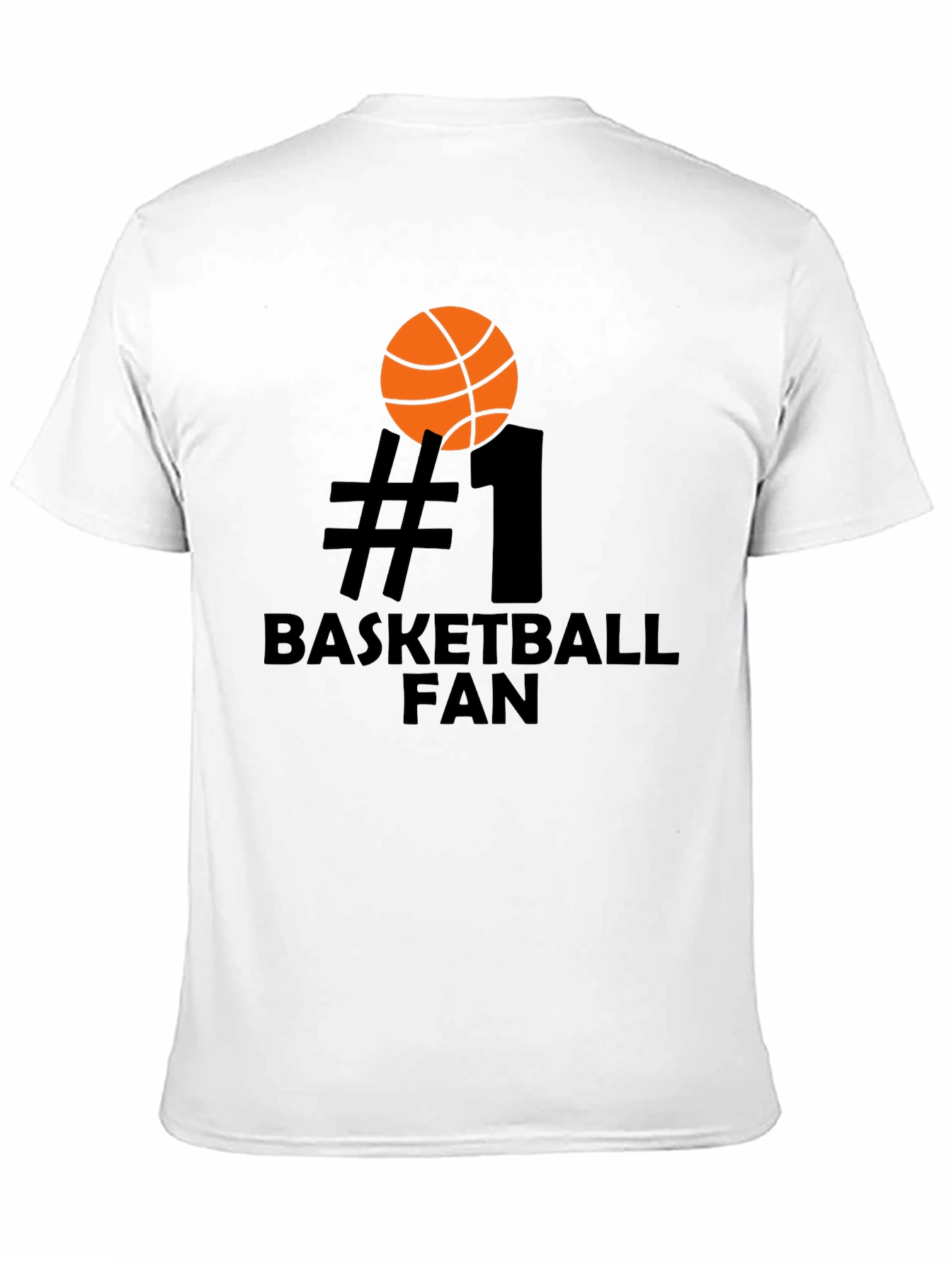 #1 Basketball Fan T-Shirt - Black Graphic Tee