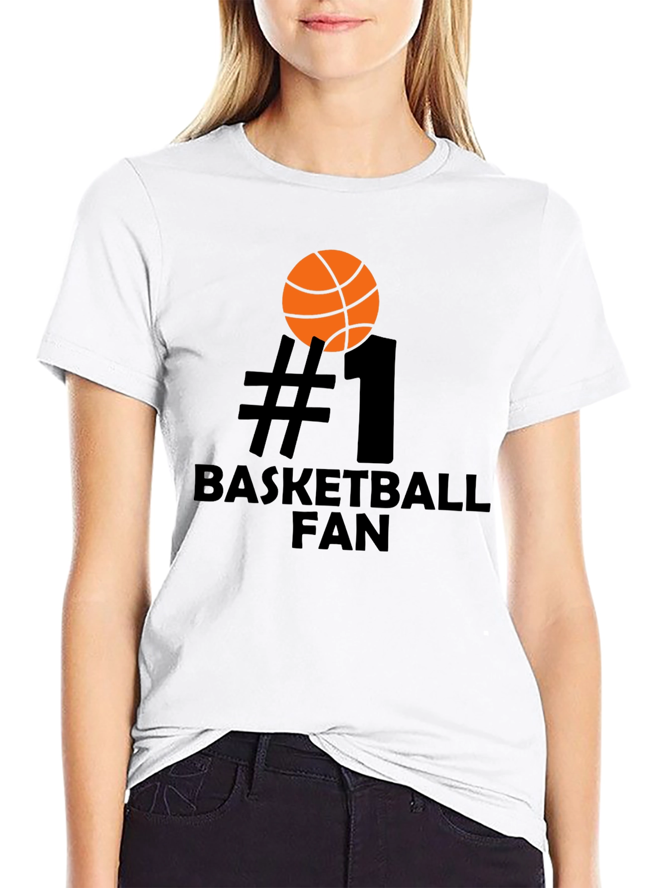 #1 Basketball Fan T-Shirt - Black Graphic Tee