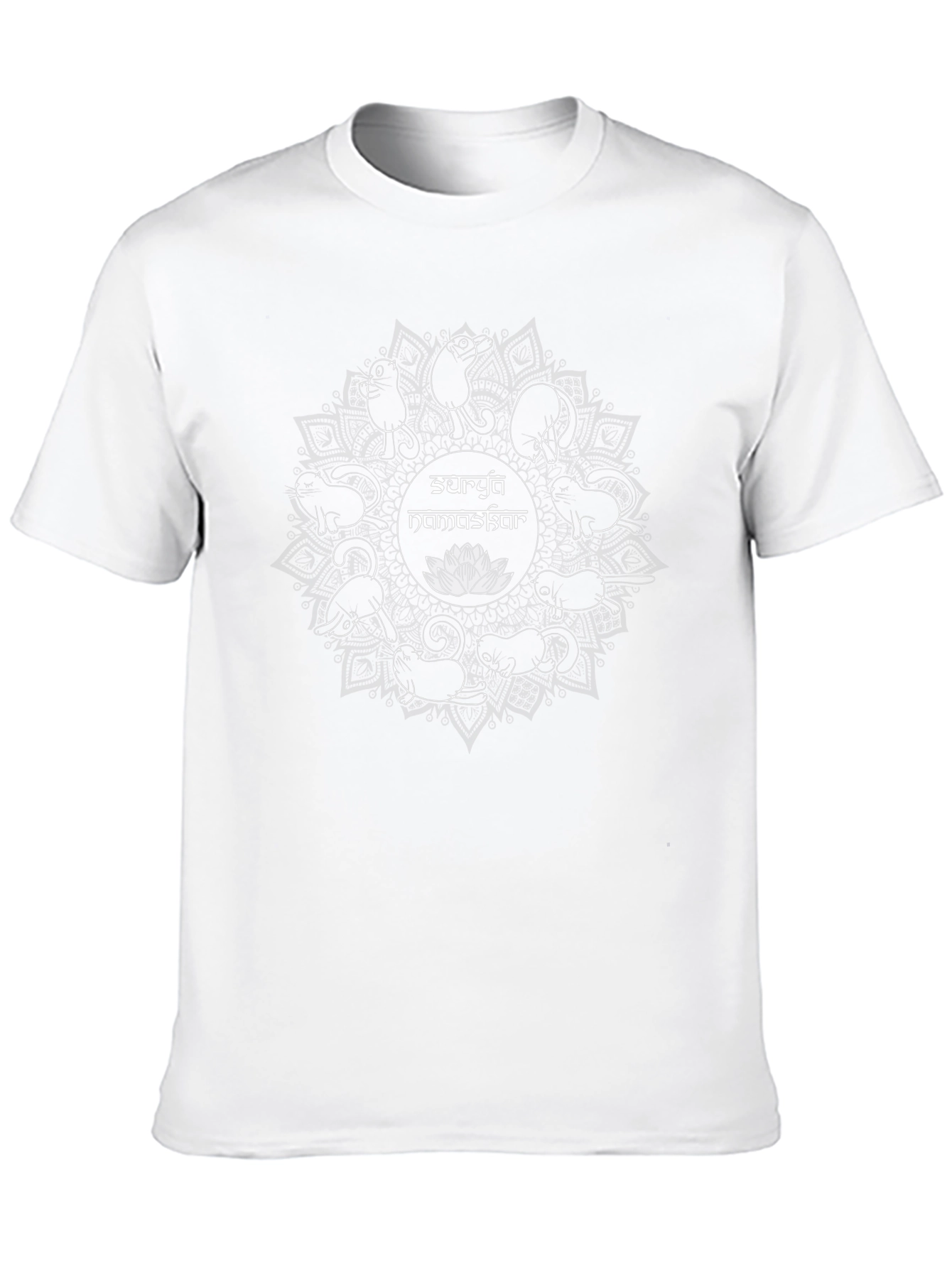 Surya Namaskar Cat Yoga Graphic T-Shirt