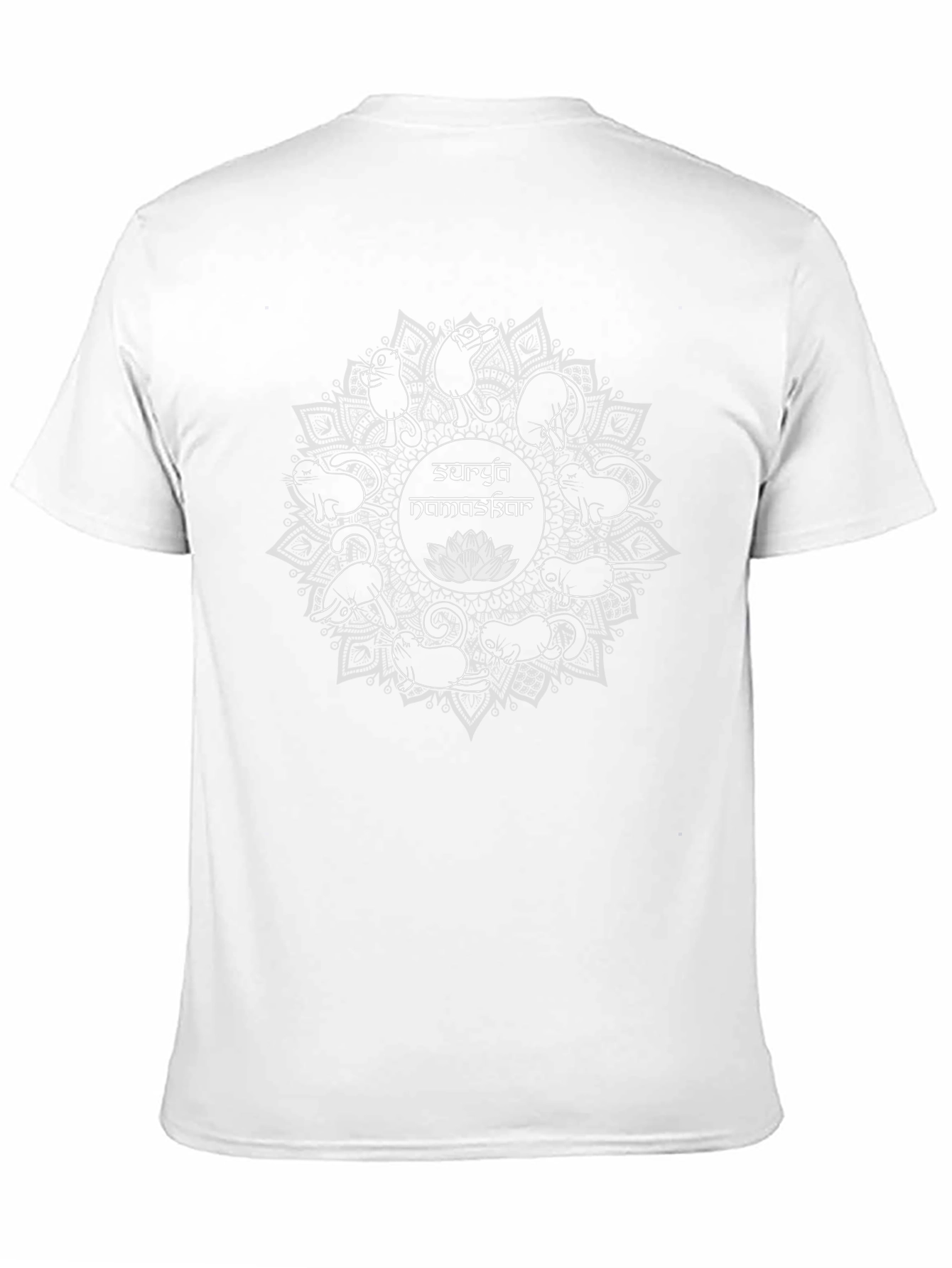 Surya Namaskar Cat Yoga Graphic T-Shirt