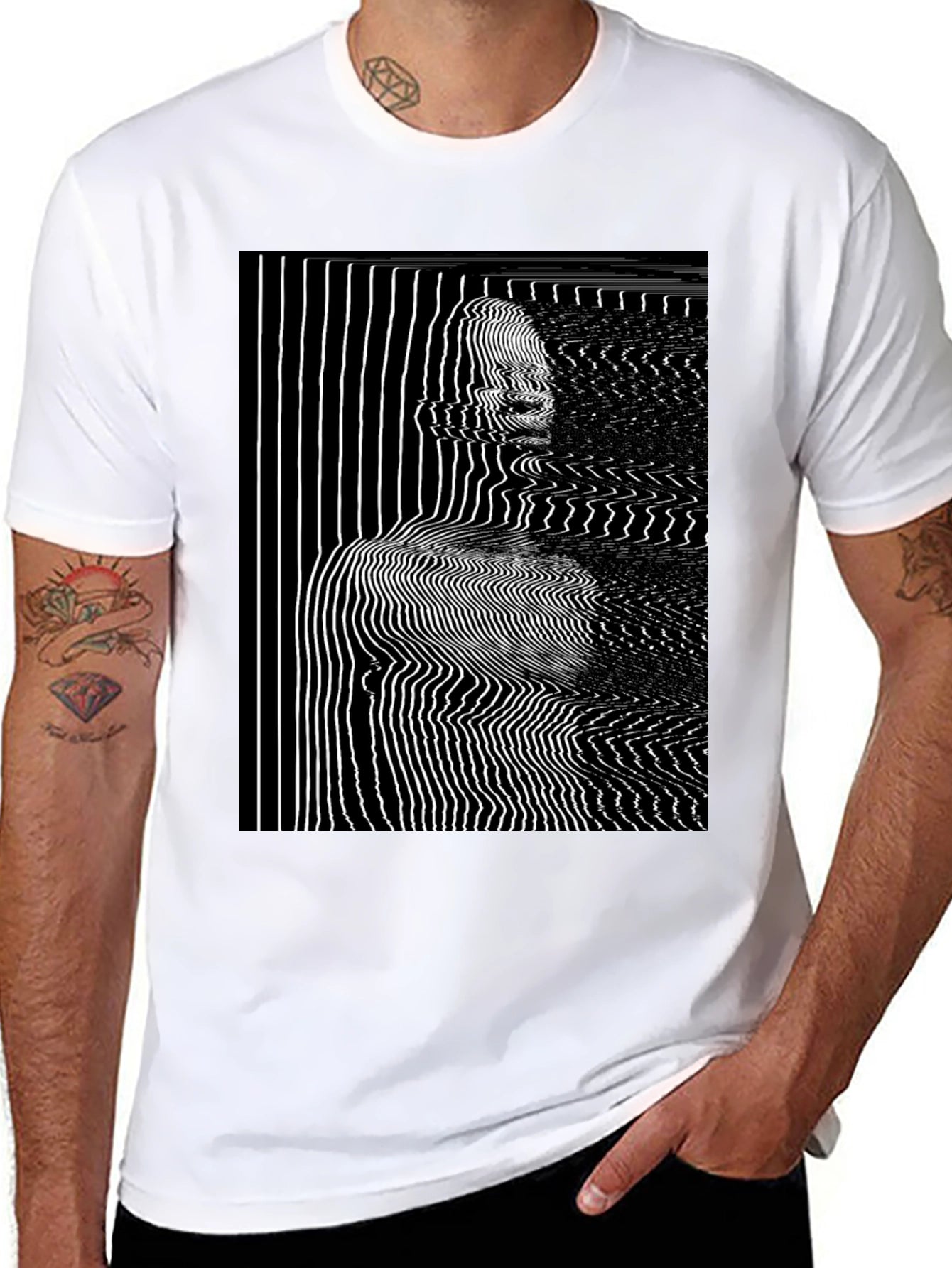 Abstract Graphic Tee - Modern Art T-Shirt