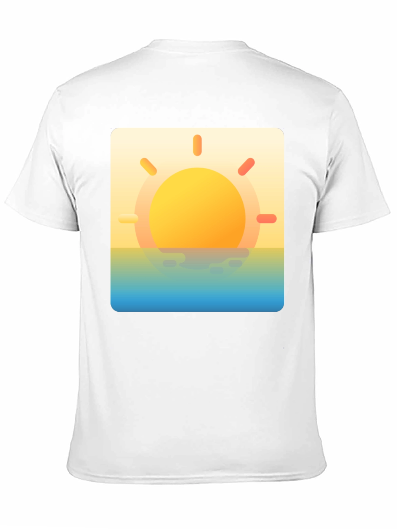 Sunset Graphic Tee - Black Casual T-Shirt