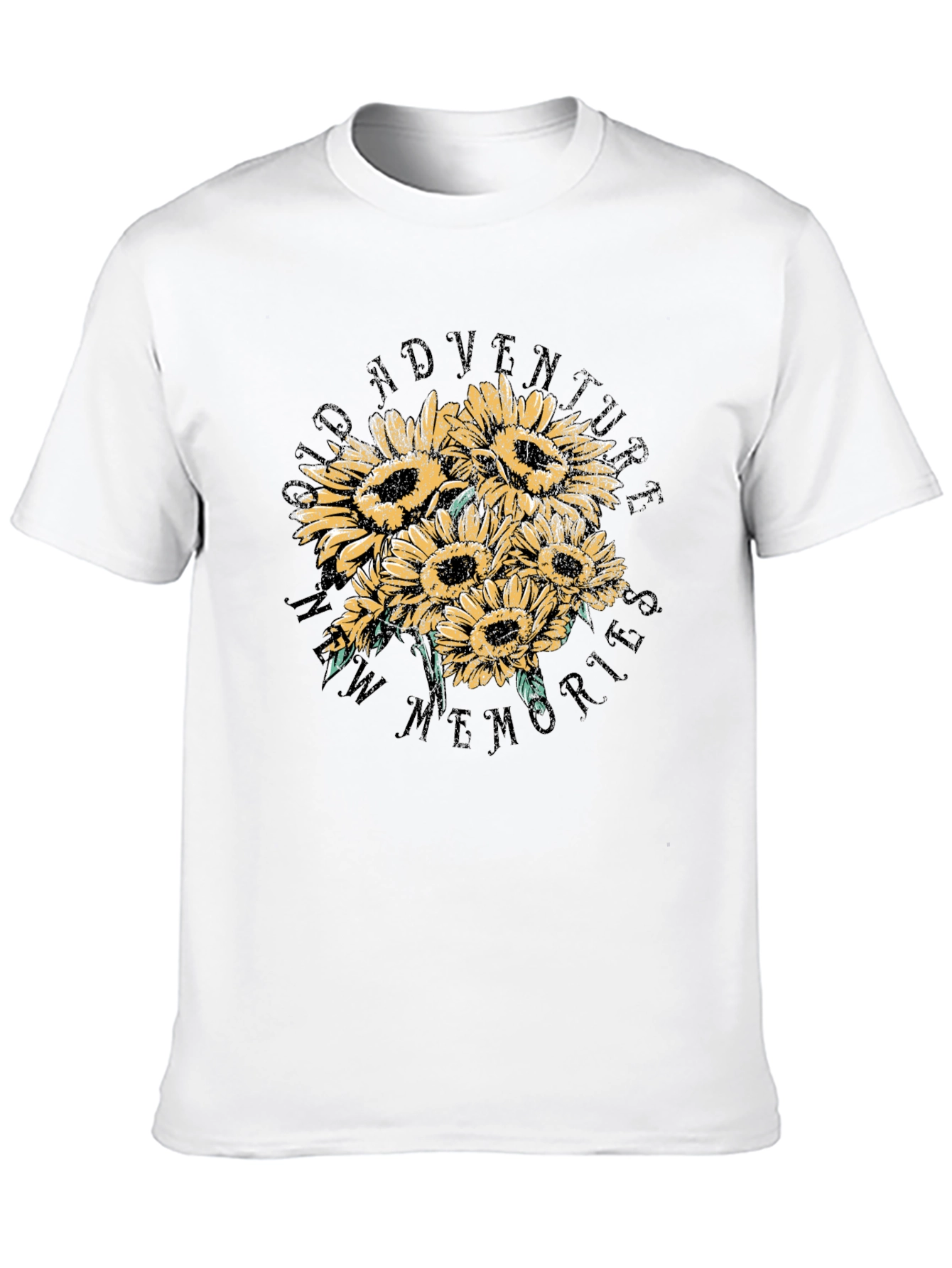 Sunflower Adventure Graphic Tee - Black