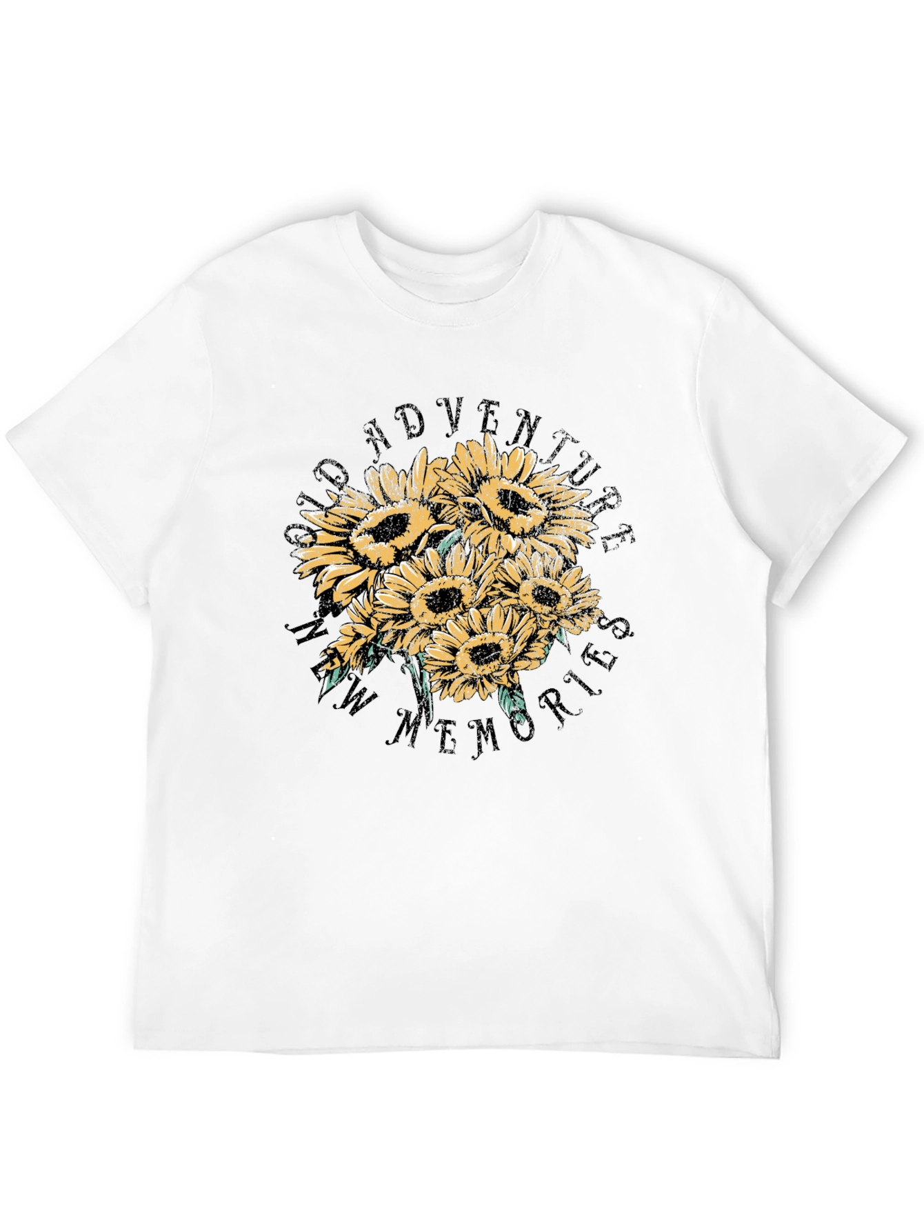 Sunflower Adventure Graphic Tee - Black