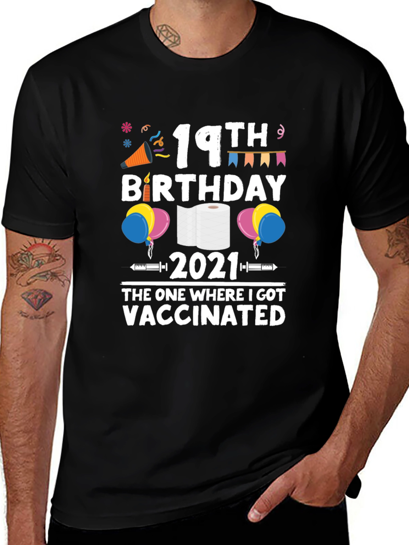 19th Birthday Vaccinated 2021 T-Shirt