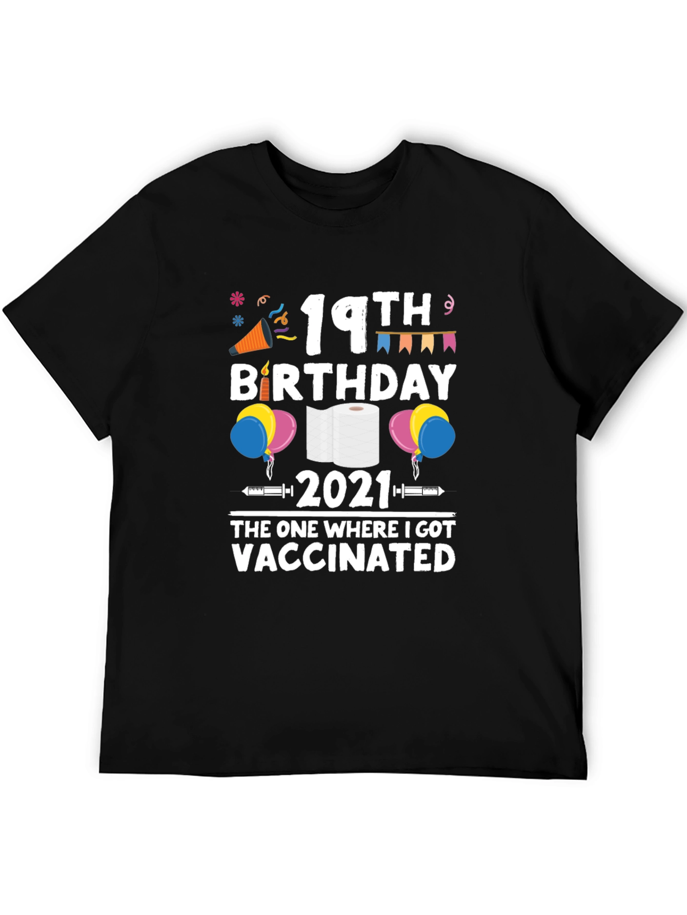 19th Birthday Vaccinated 2021 T-Shirt