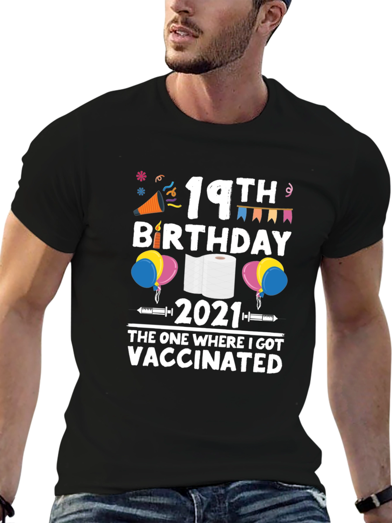 19th Birthday Vaccinated 2021 T-Shirt