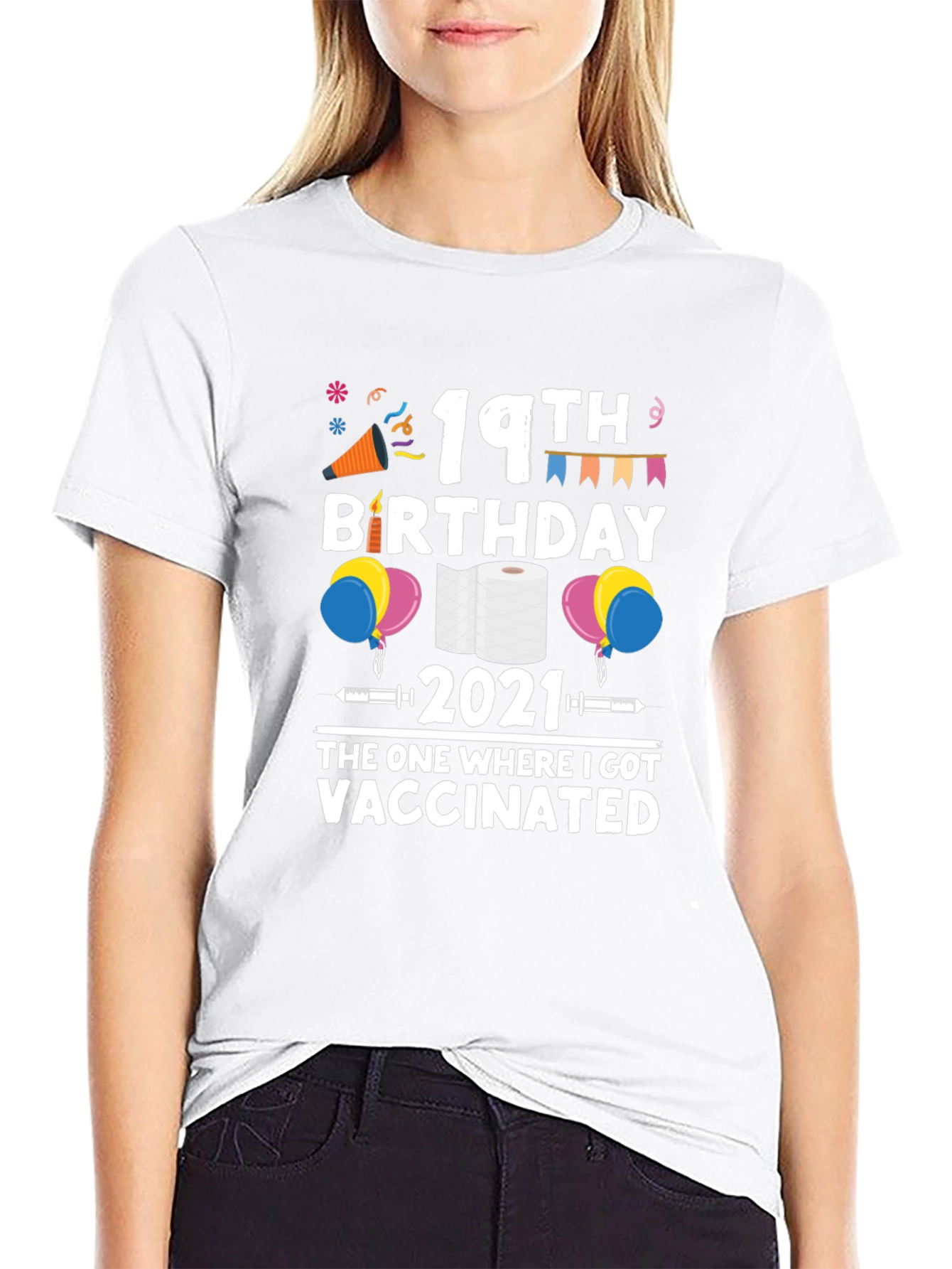 19th Birthday Vaccinated 2021 T-Shirt