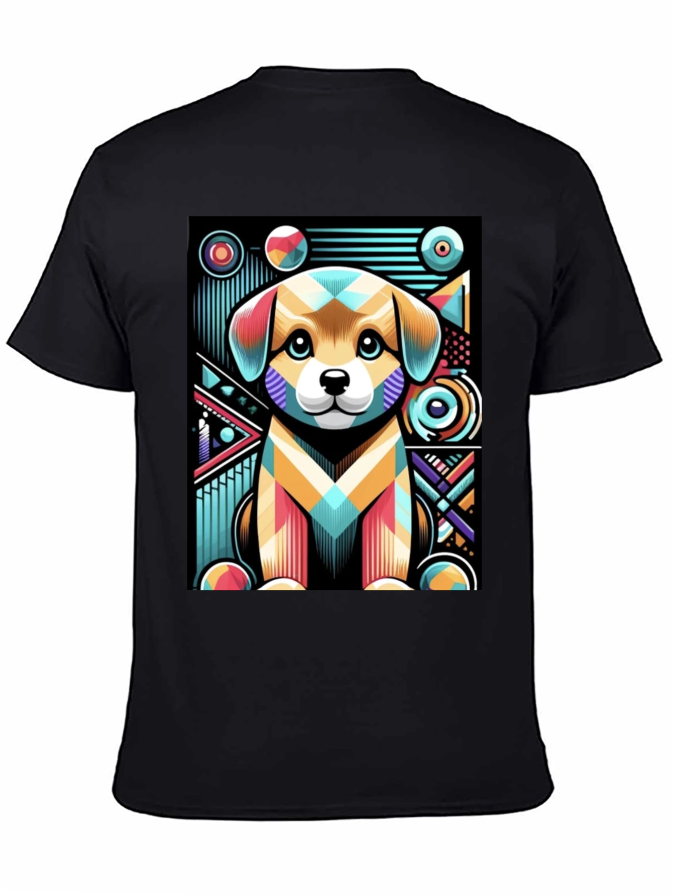Abstract Puppy Graphic Tee