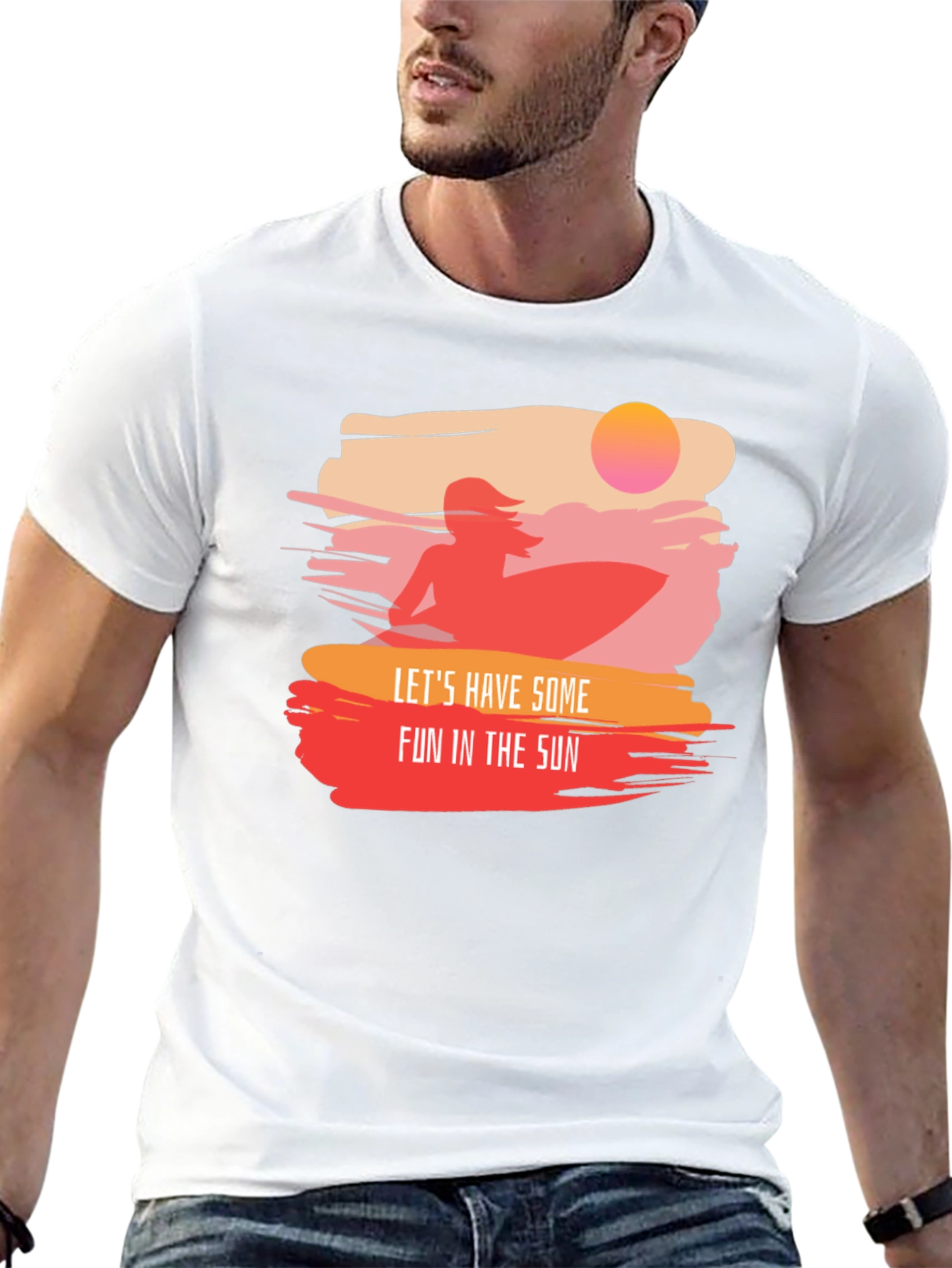 Summer Fun Surf T-Shirt - Stylish Graphic Tee
