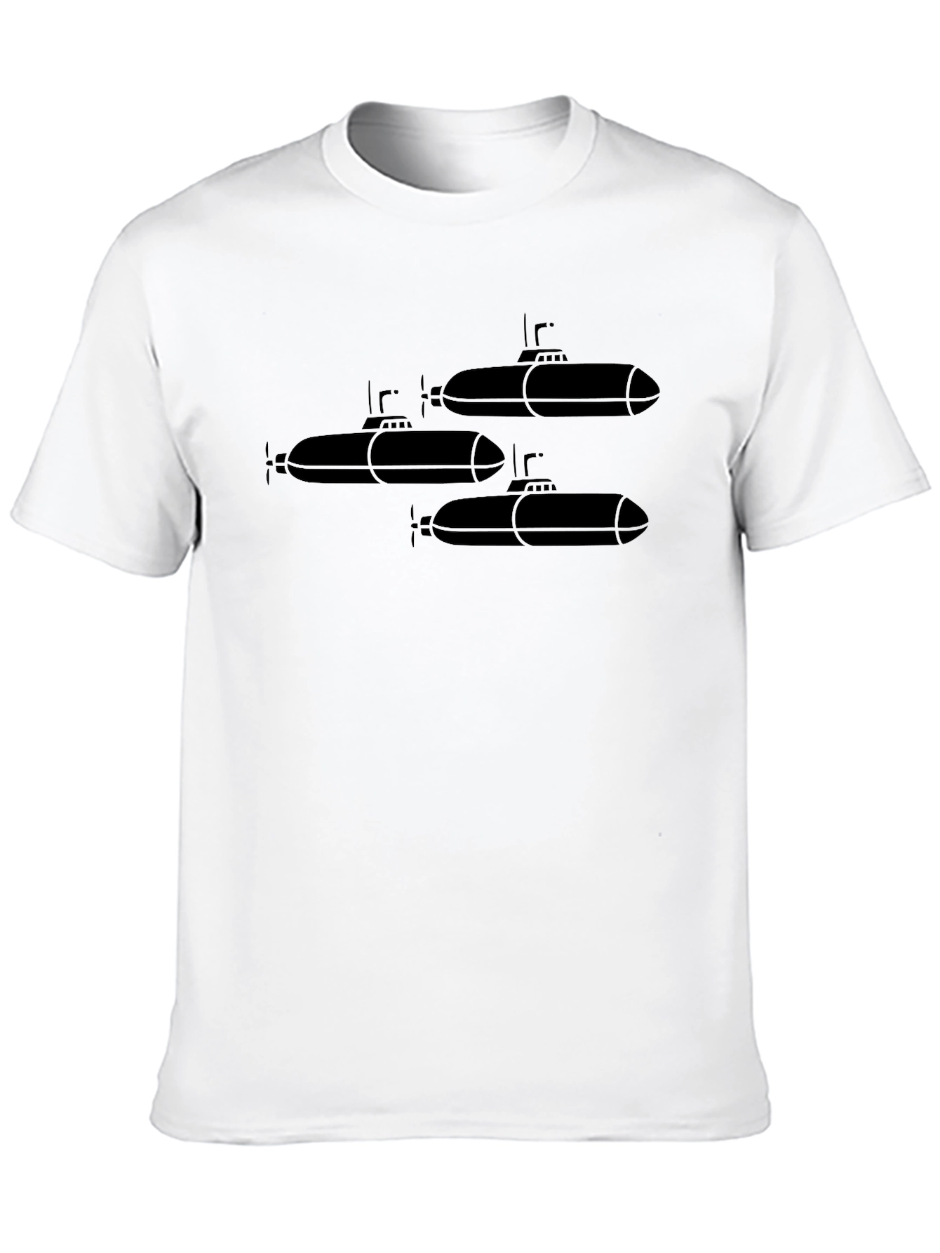 Submarine Graphic Tee - Black Cotton T-Shirt