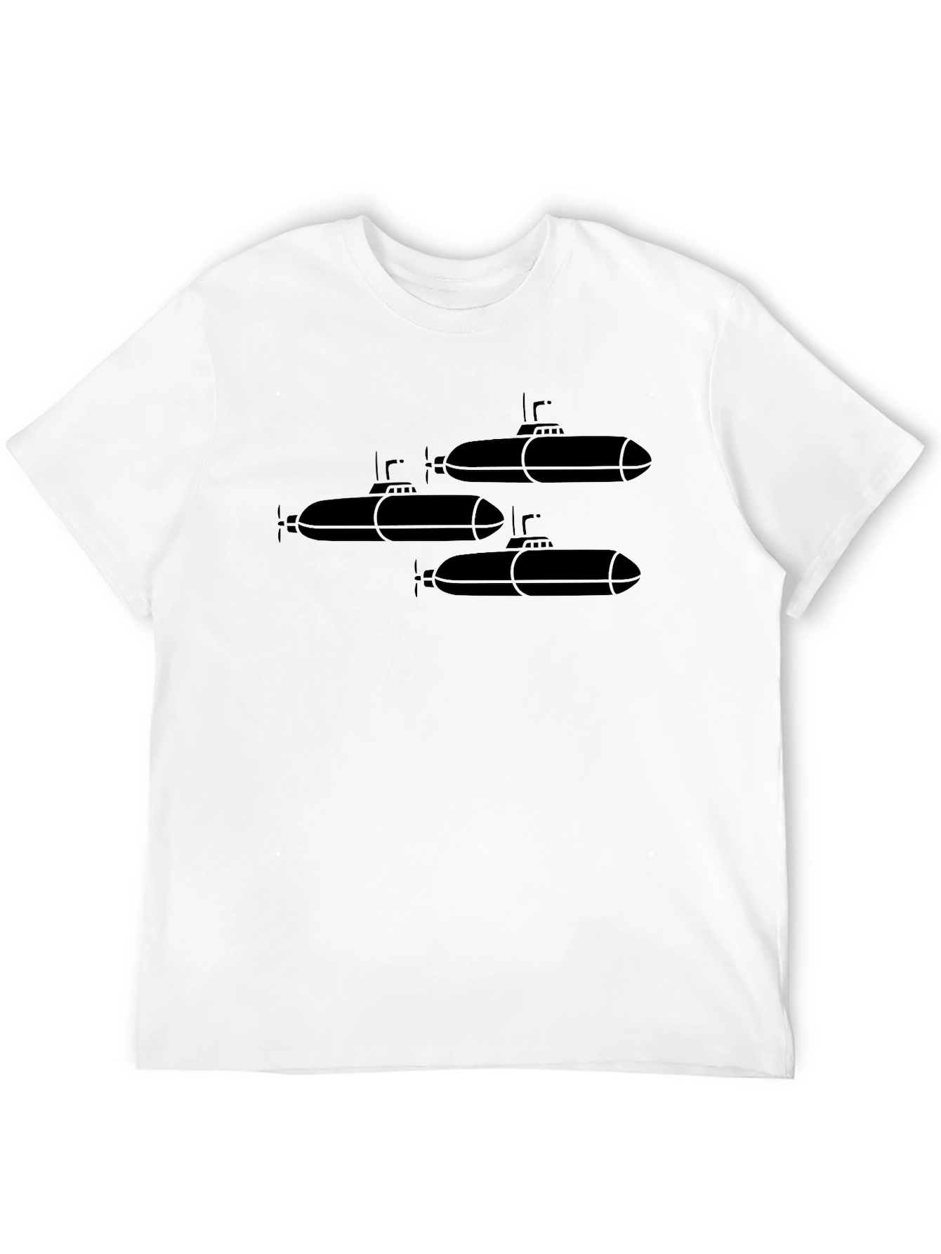 Submarine Graphic Tee - Black Cotton T-Shirt