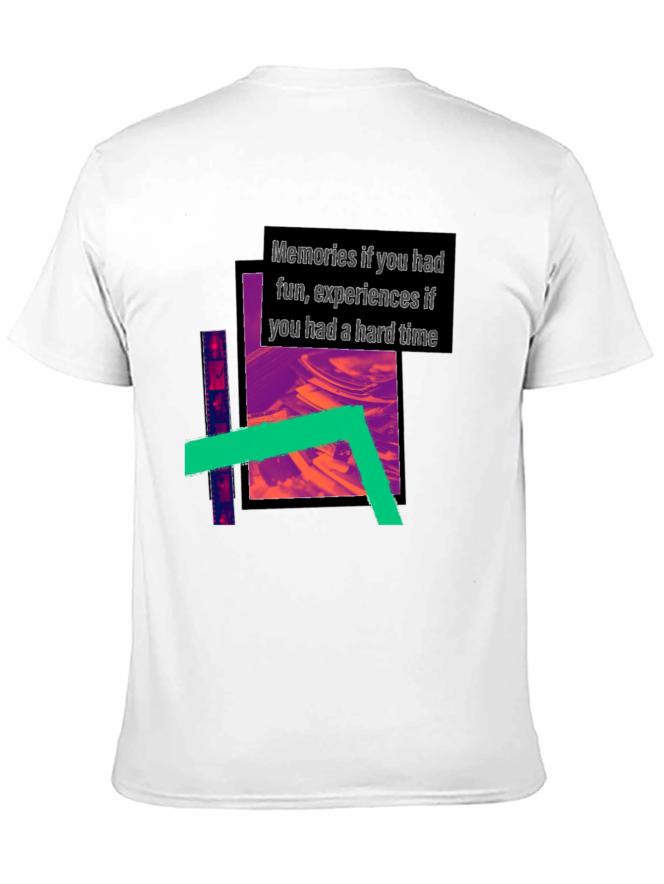 Abstract Graphic Print Black T-Shirt