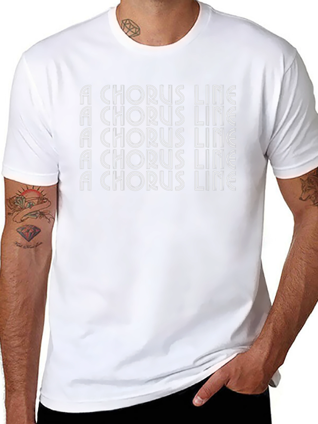 A Chorus Line T-Shirt - Black Crew Neck