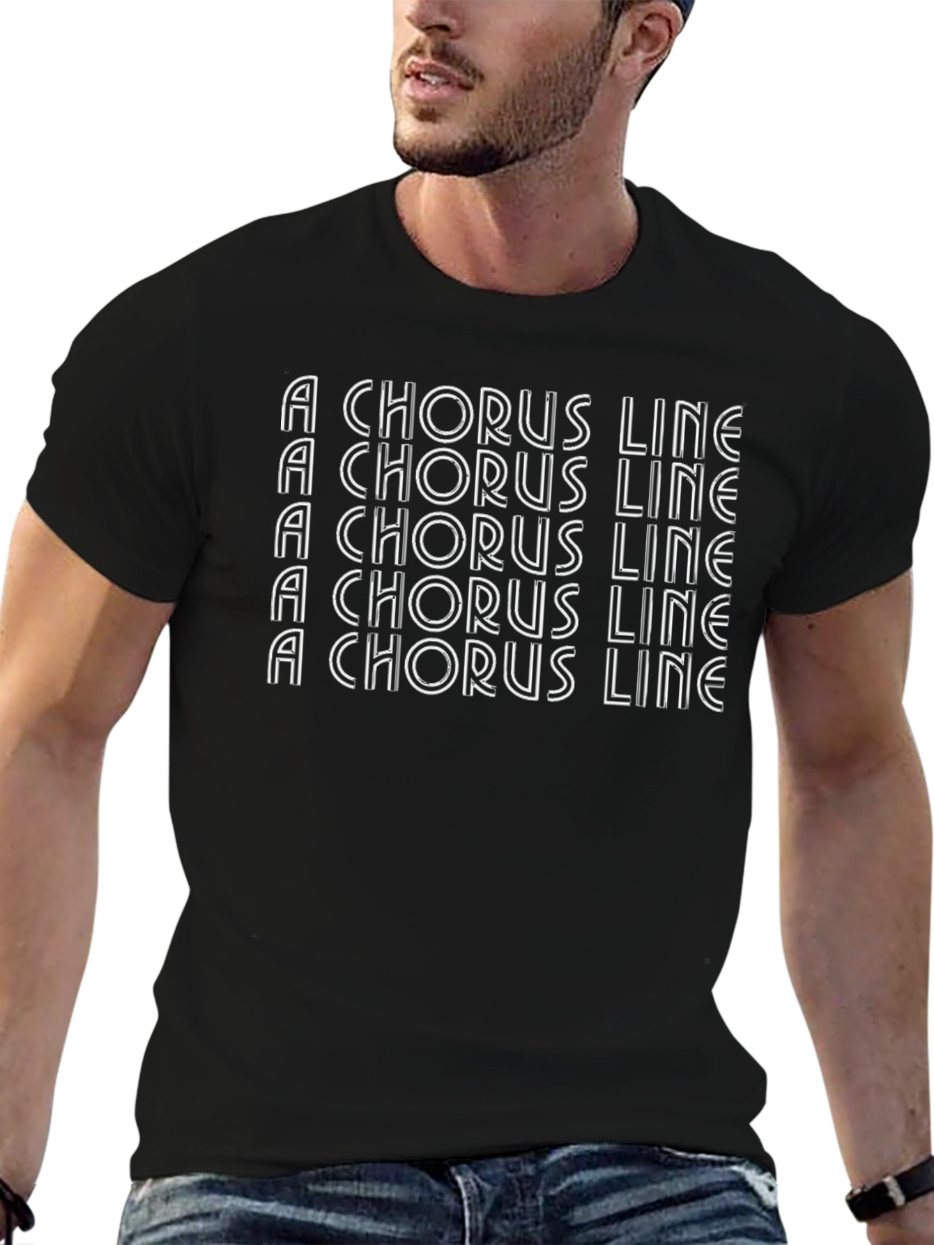 A Chorus Line T-Shirt - Black Crew Neck