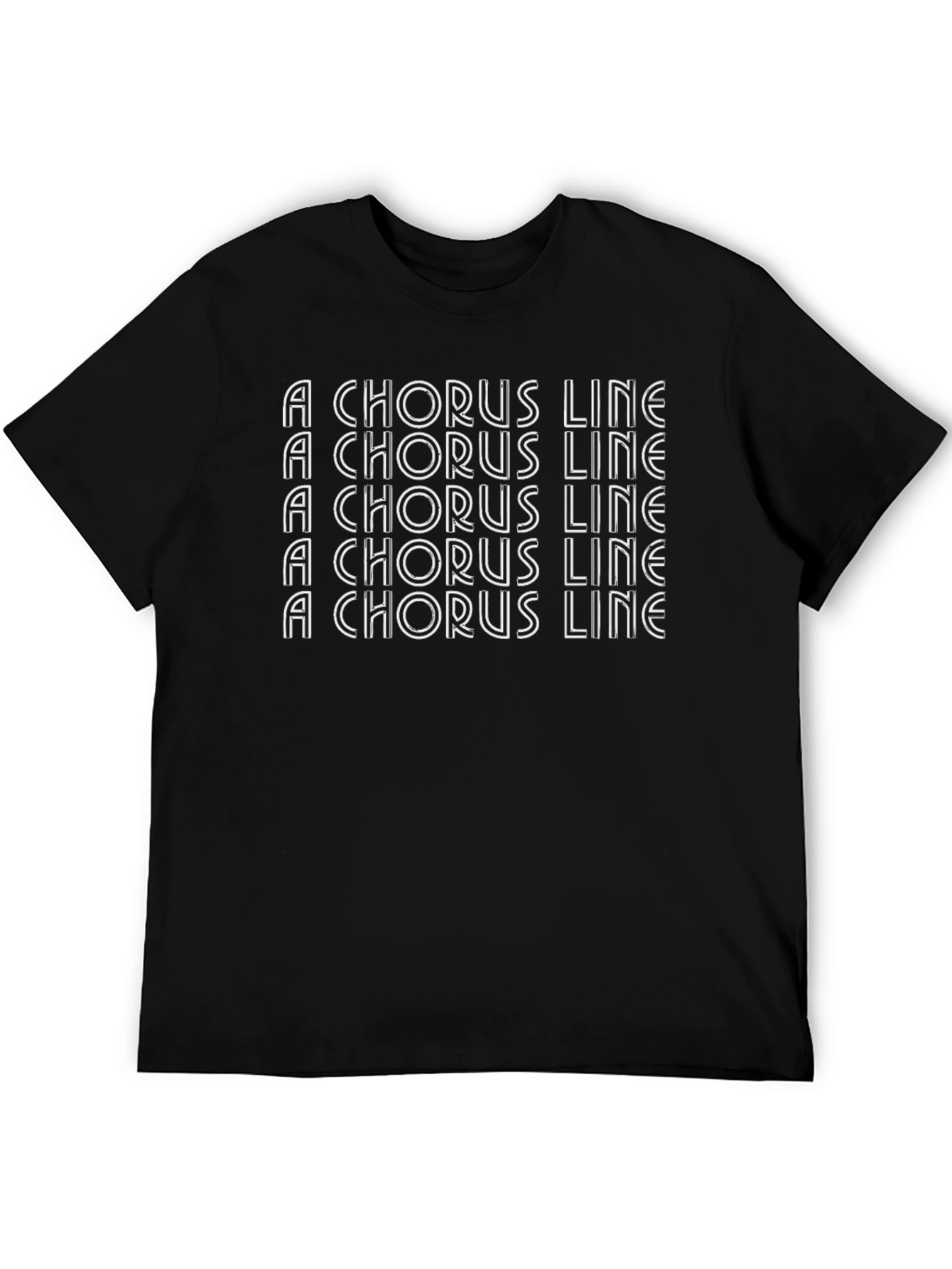 A Chorus Line T-Shirt - Black Crew Neck