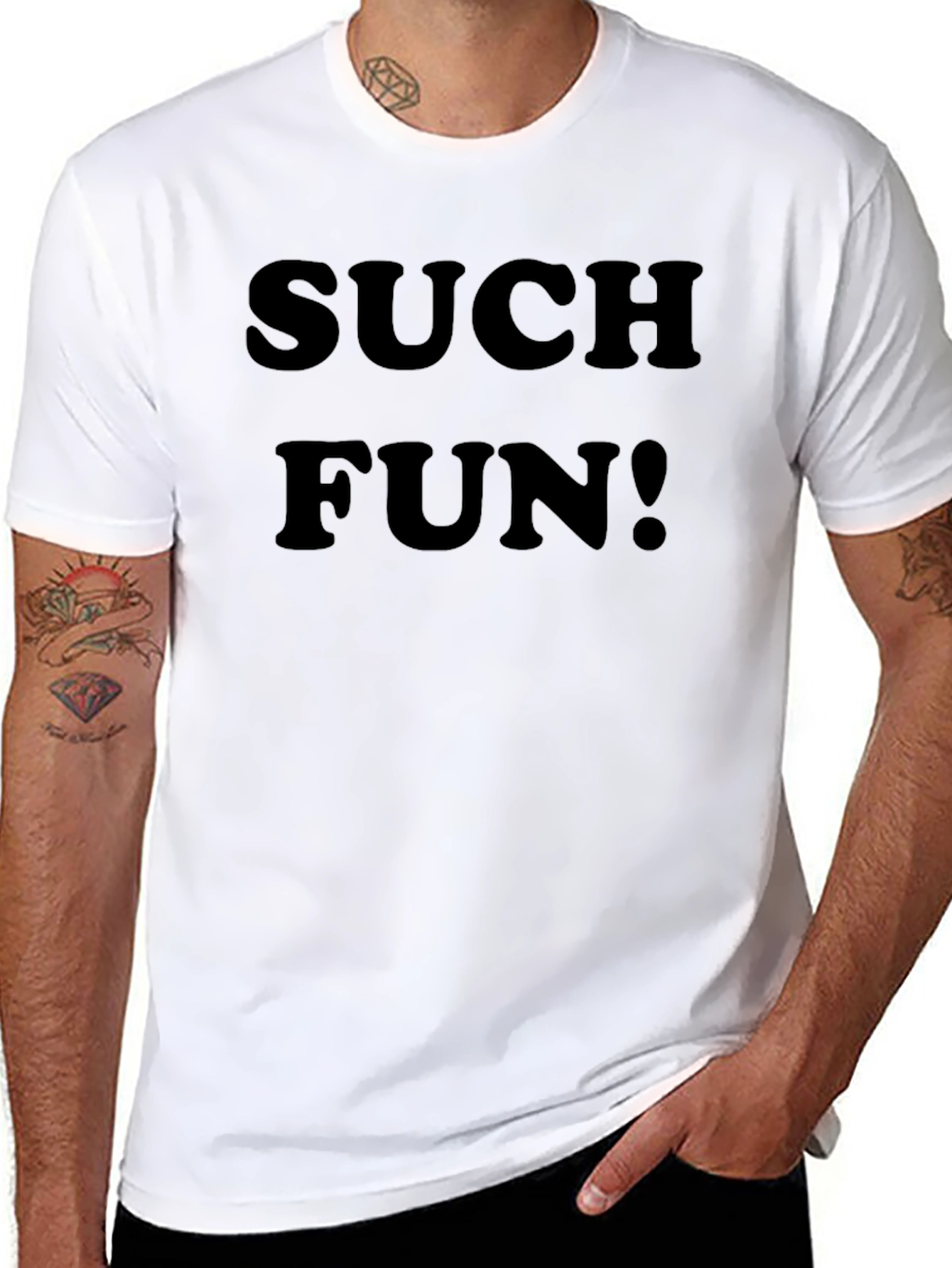 Such Fun! Black Graphic T-Shirt