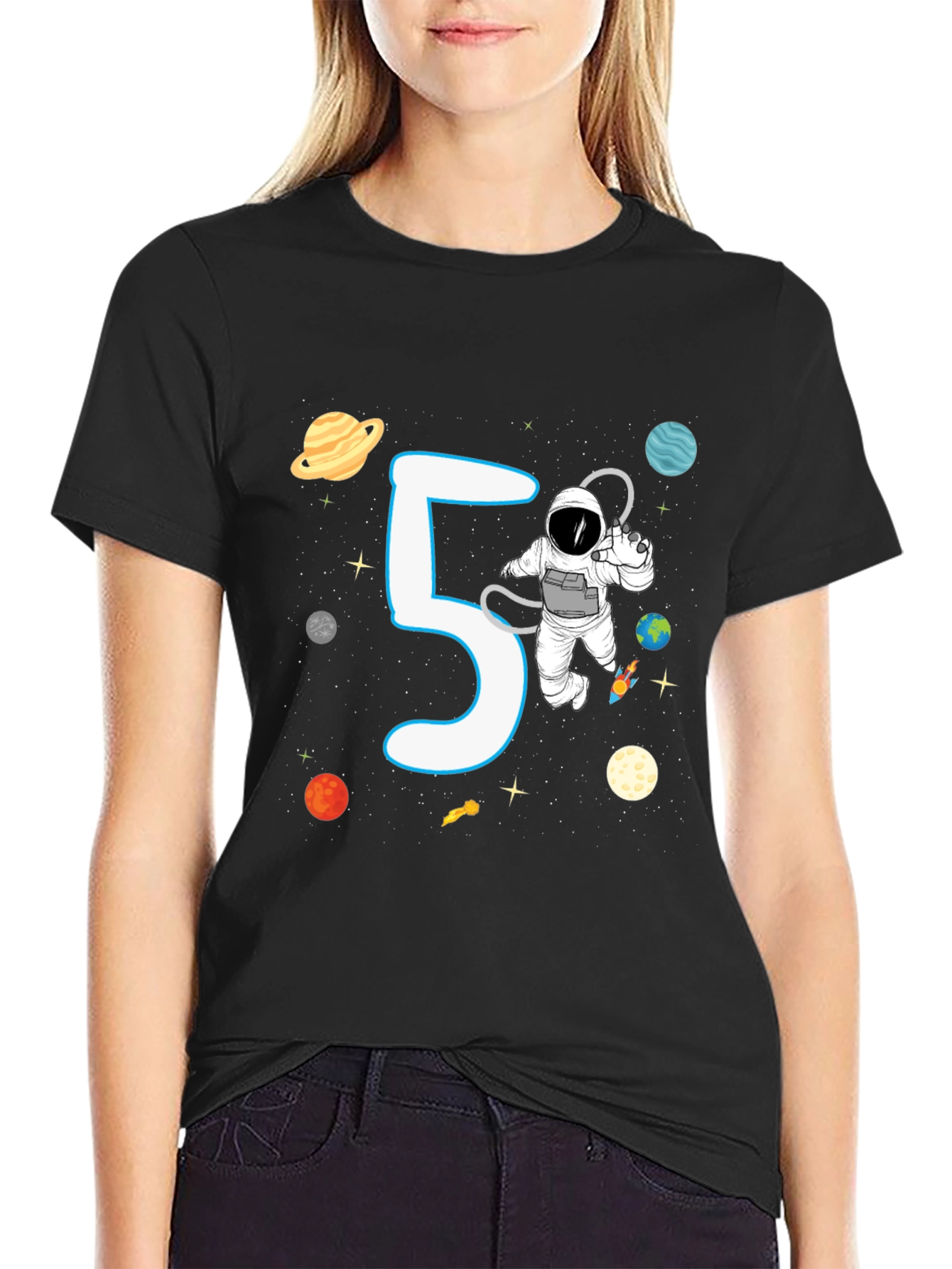 5th Birthday Astronaut T-Shirt