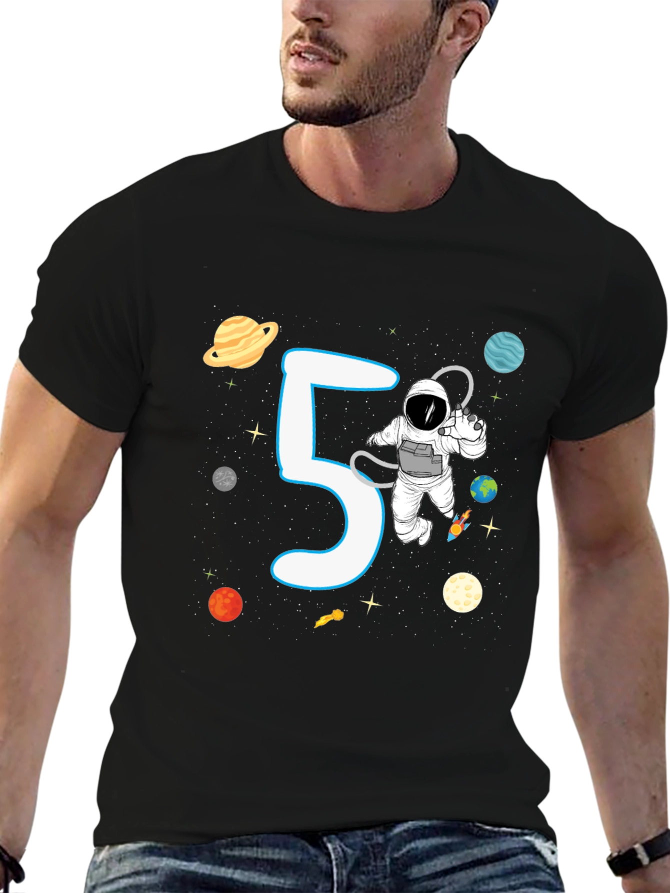 5th Birthday Astronaut T-Shirt