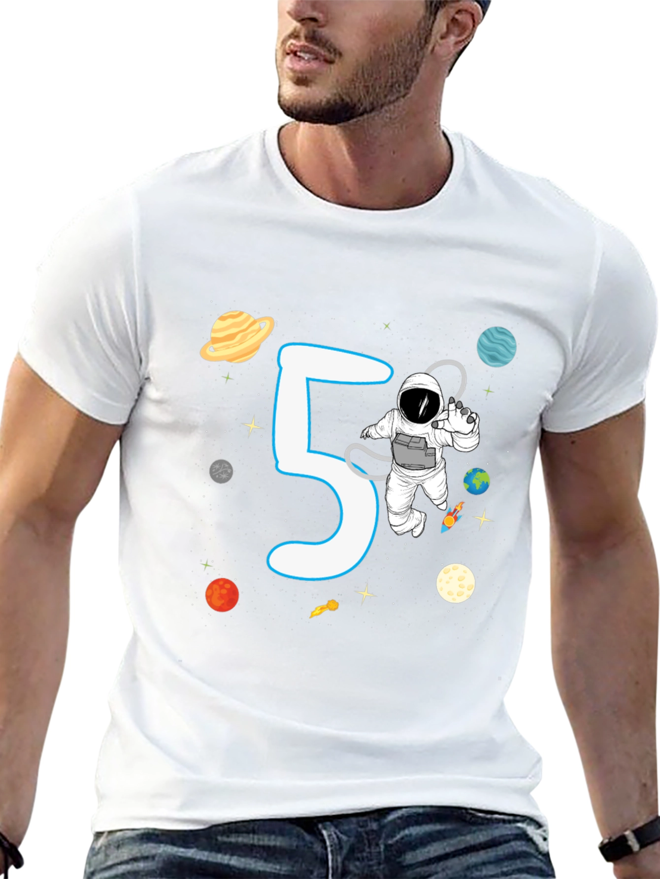 5th Birthday Astronaut T-Shirt