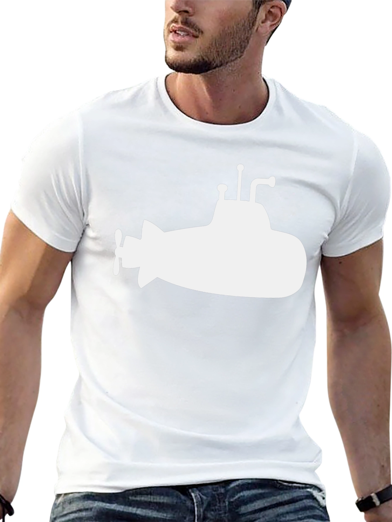 Submarine Graphic Tee - Classic Black Cotton T-Shirt