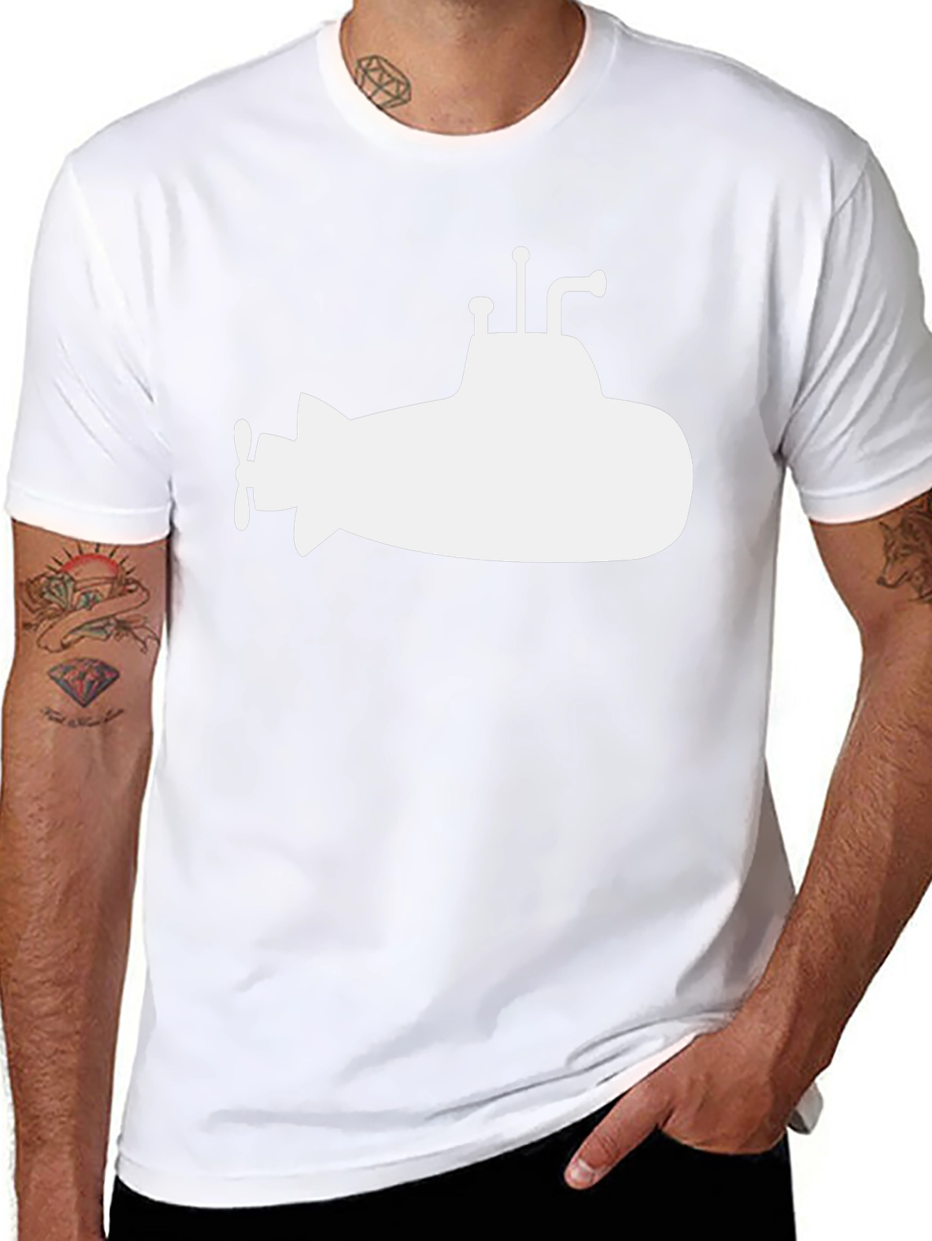 Submarine Graphic Tee - Classic Black Cotton T-Shirt