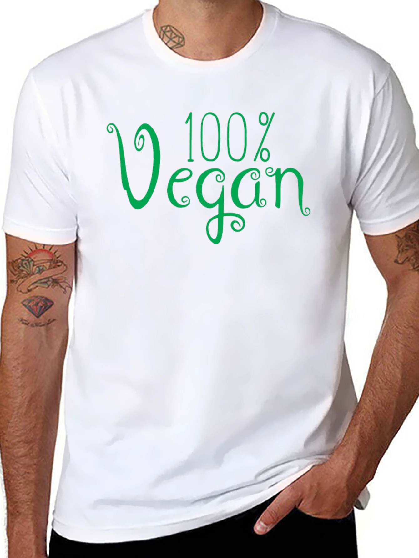 100% Vegan Graphic Tee - Soft & Stylish