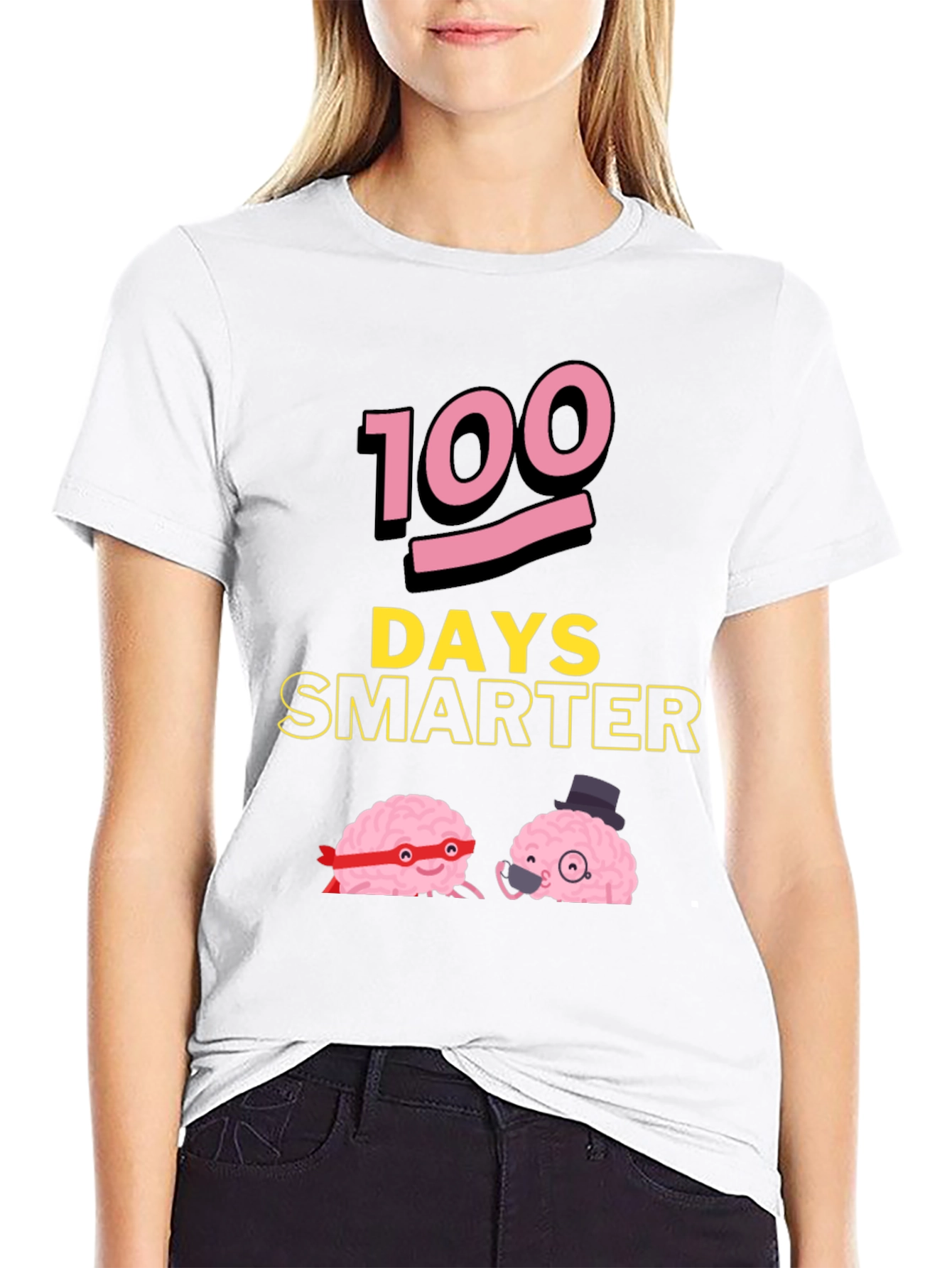 100 Days Smarter Funny Brains T-Shirt